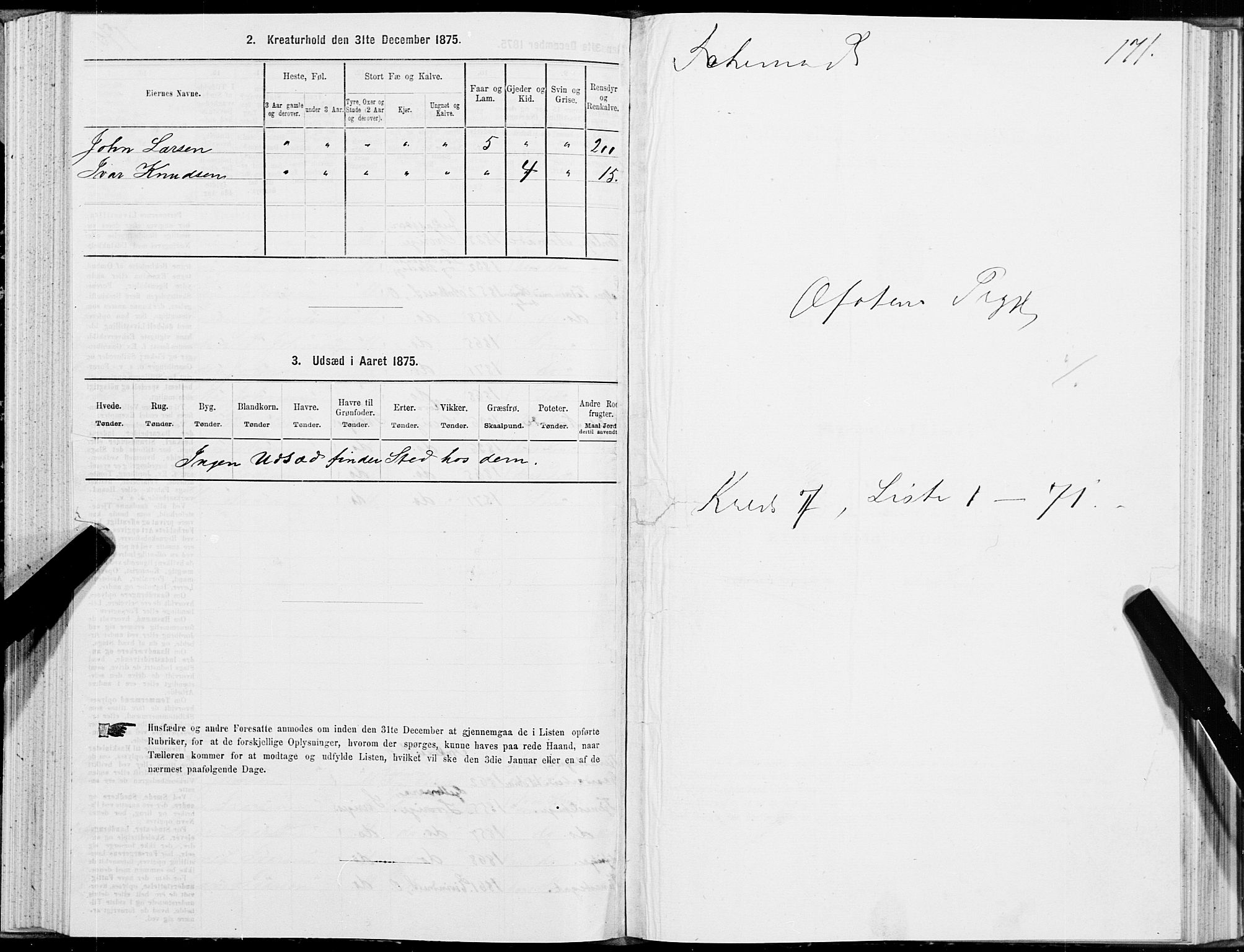 SAT, Folketelling 1875 for 1853P Ofoten prestegjeld, 1875, s. 4171