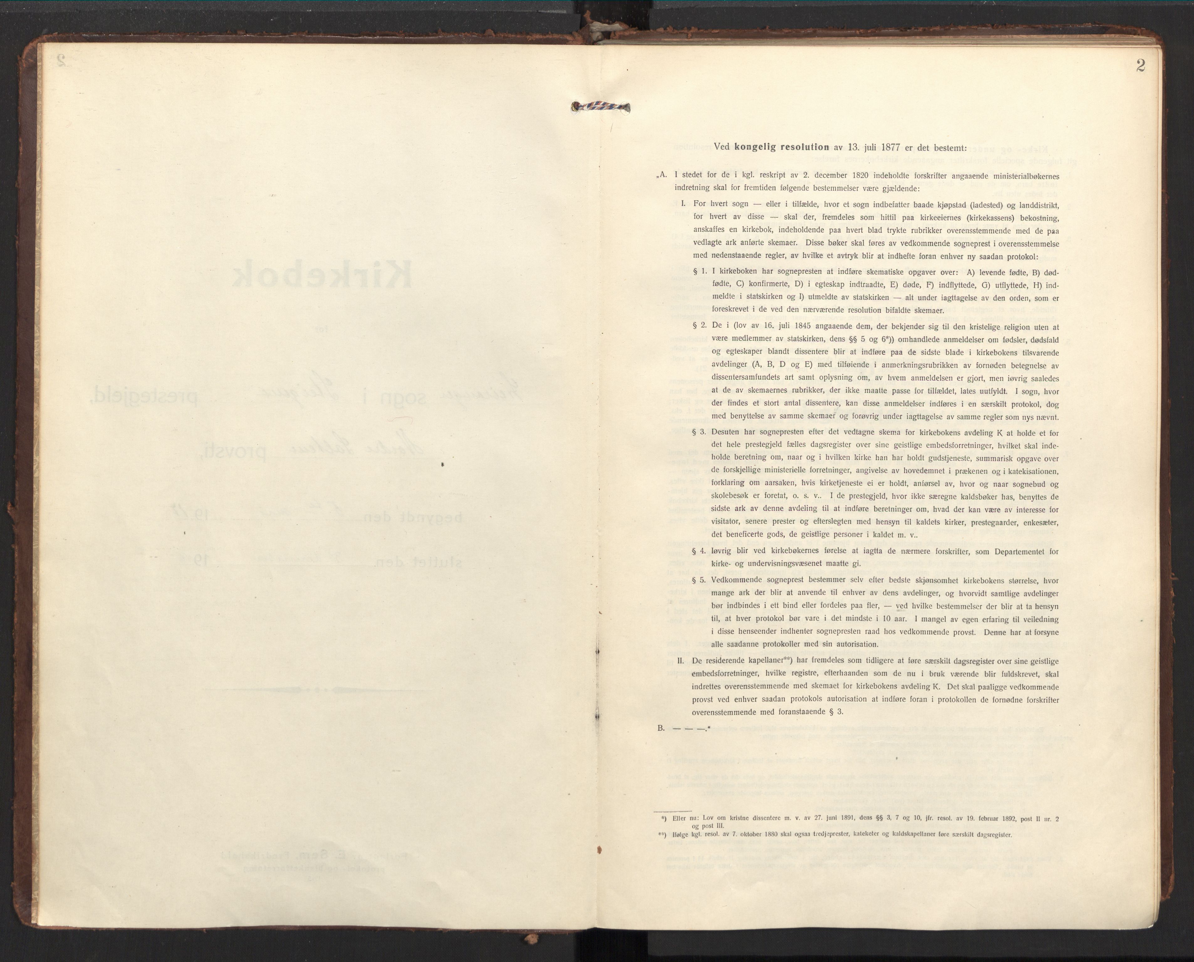 Ministerialprotokoller, klokkerbøker og fødselsregistre - Nordland, SAT/A-1459/857/L0825: Ministerialbok nr. 857A05, 1917-1946, s. 2