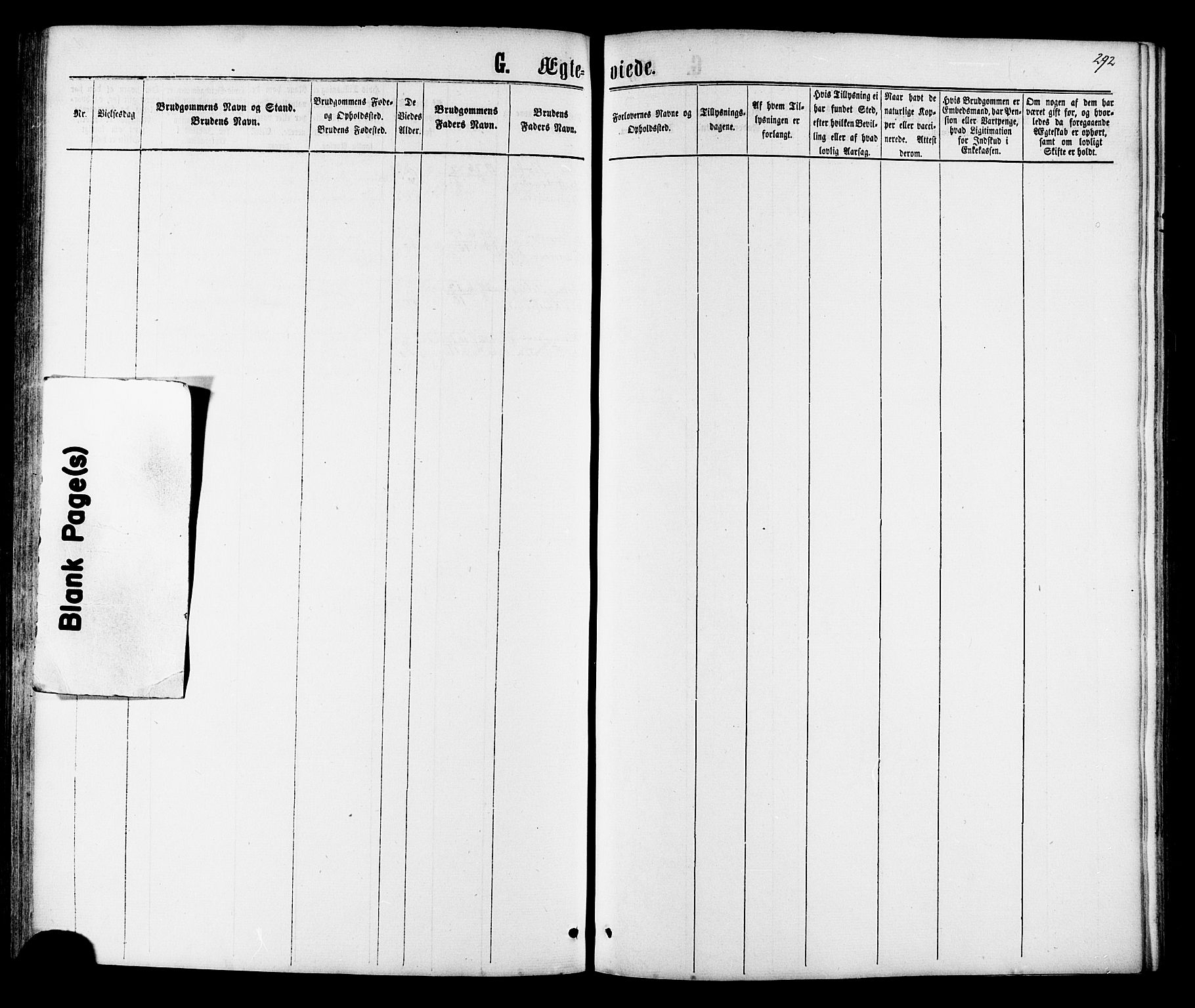 Ministerialprotokoller, klokkerbøker og fødselsregistre - Nordland, AV/SAT-A-1459/801/L0029: Klokkerbok nr. 801C04, 1868-1878, s. 292