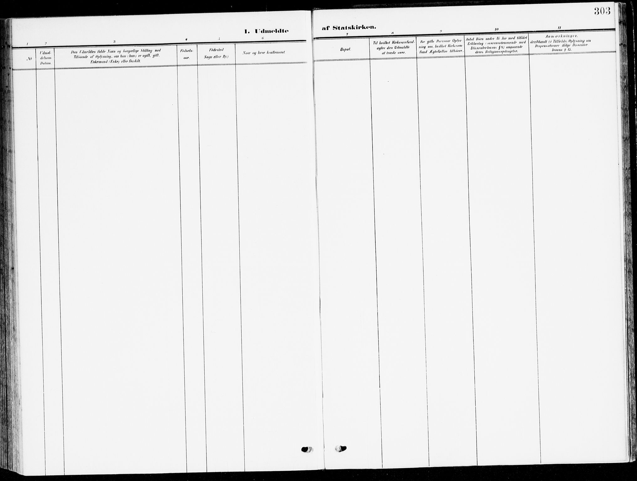 Selje sokneprestembete, SAB/A-99938/H/Ha/Haa/Haab: Ministerialbok nr. B 3, 1908-1923, s. 303