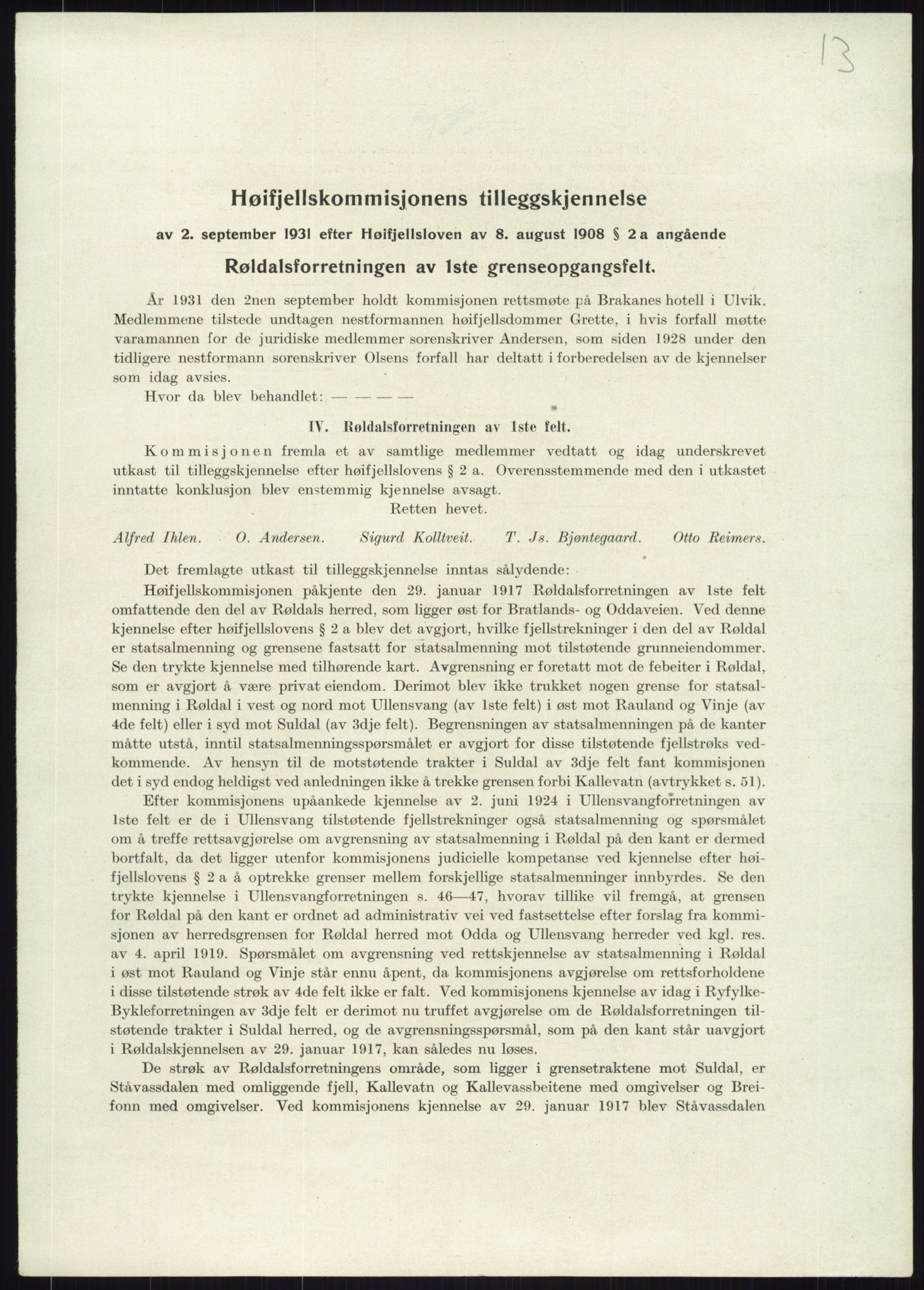 Høyfjellskommisjonen, RA/S-1546/X/Xa/L0001: Nr. 1-33, 1909-1953, s. 854