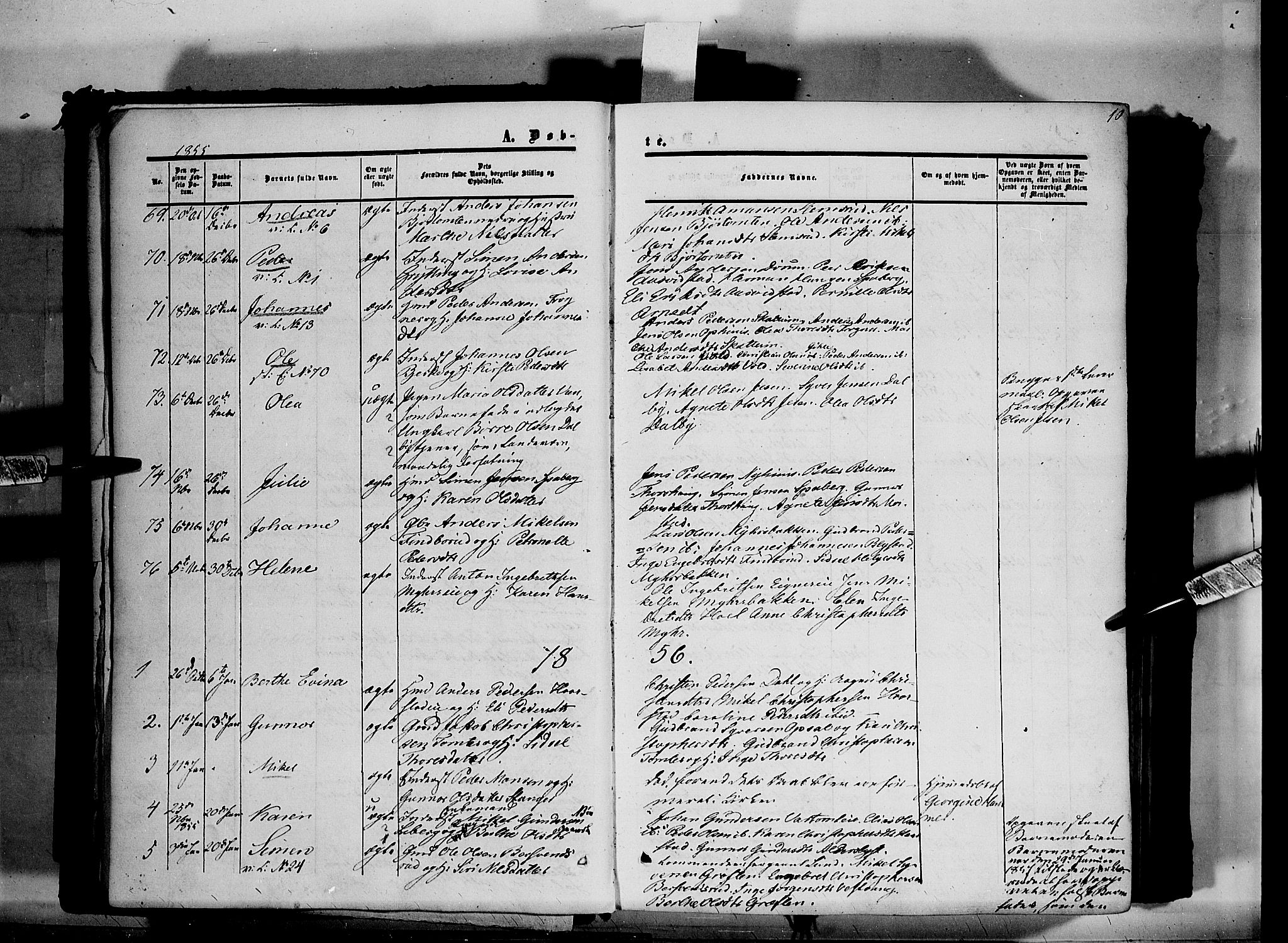 Vang prestekontor, Hedmark, AV/SAH-PREST-008/H/Ha/Haa/L0012: Ministerialbok nr. 12, 1855-1870, s. 10