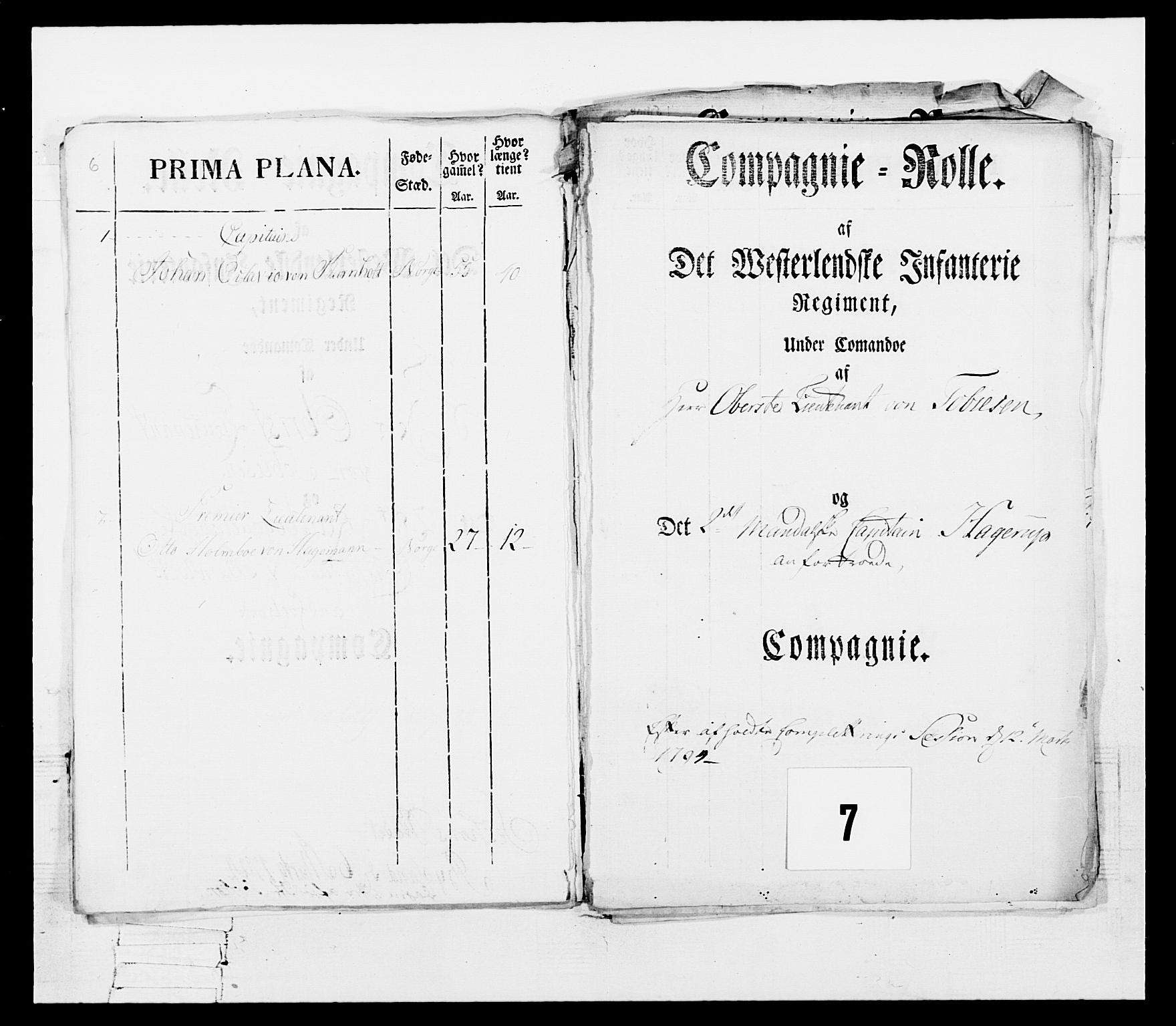 Generalitets- og kommissariatskollegiet, Det kongelige norske kommissariatskollegium, AV/RA-EA-5420/E/Eh/L0108: Vesterlenske nasjonale infanteriregiment, 1791-1802, s. 13