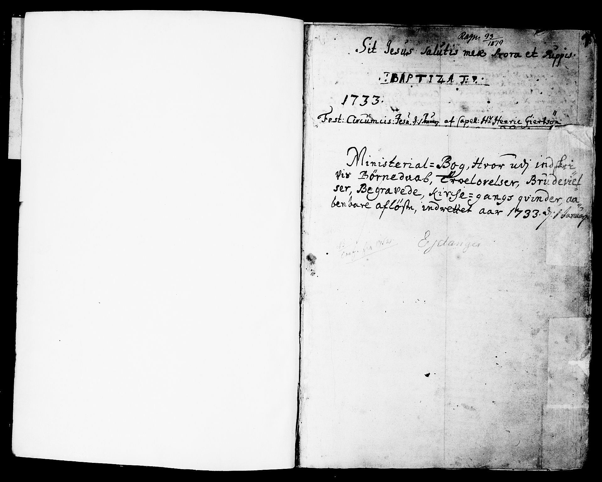 Eidanger kirkebøker, SAKO/A-261/F/Fa/L0004: Ministerialbok nr. 4, 1733-1759