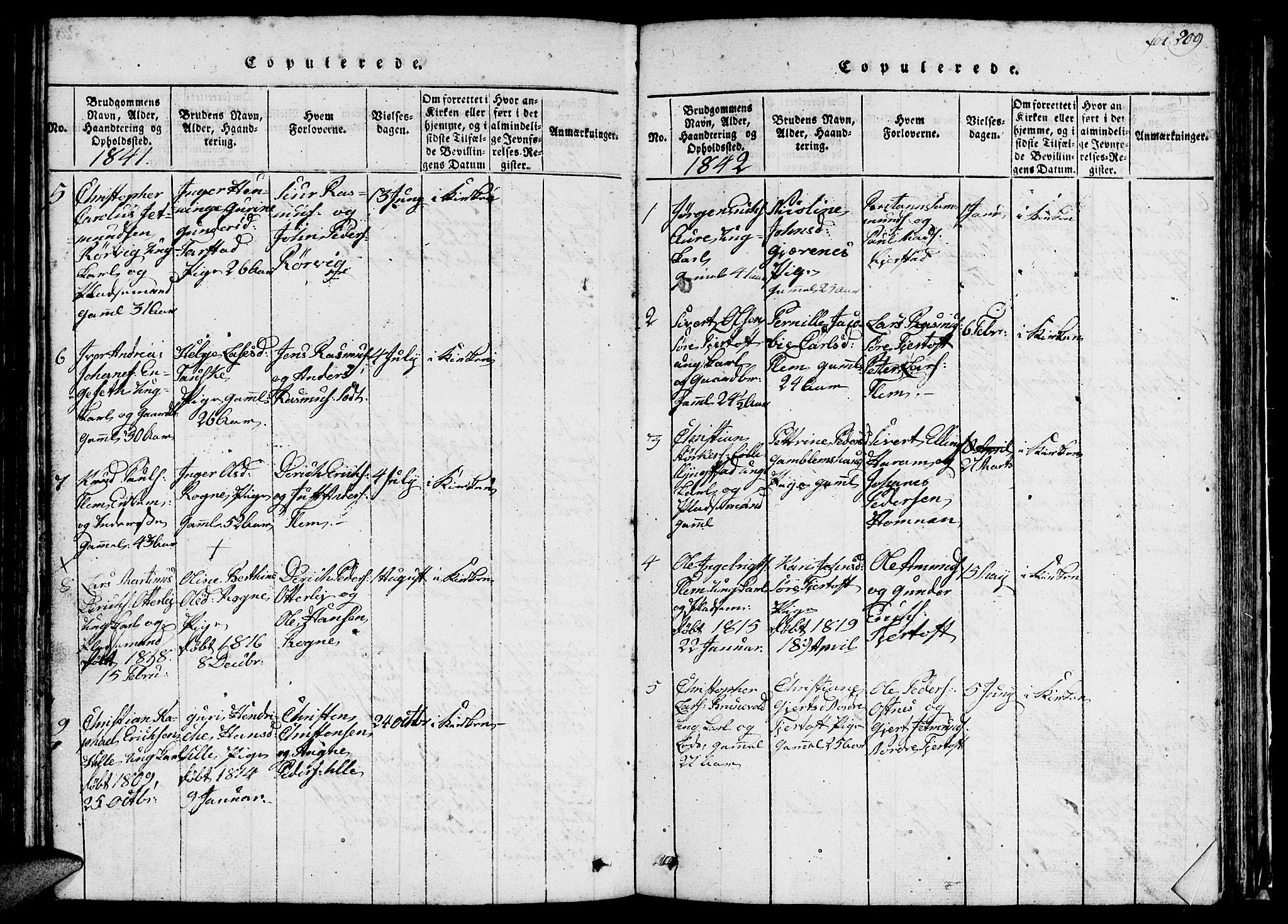 Ministerialprotokoller, klokkerbøker og fødselsregistre - Møre og Romsdal, SAT/A-1454/536/L0506: Klokkerbok nr. 536C01, 1818-1859, s. 209