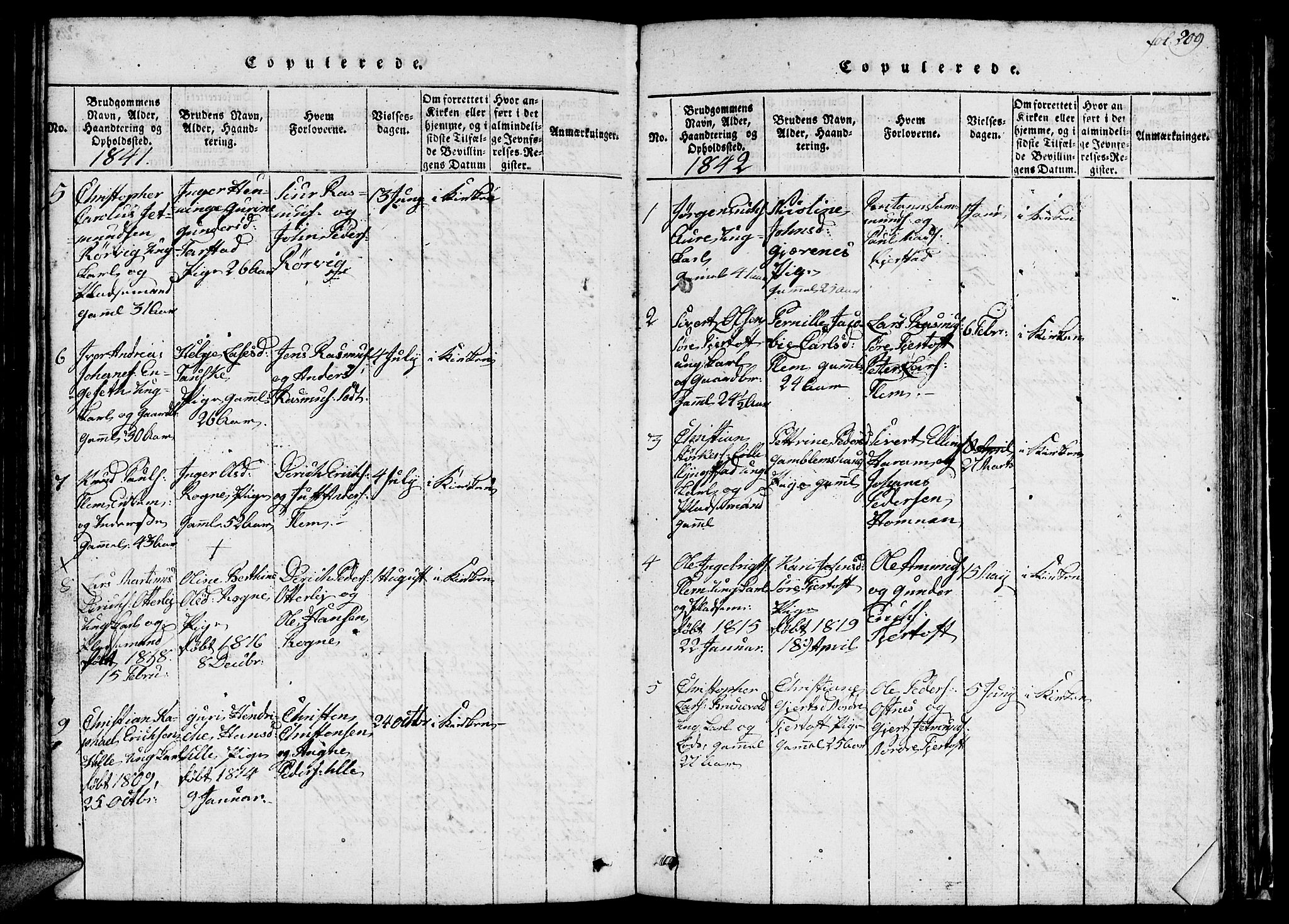 Ministerialprotokoller, klokkerbøker og fødselsregistre - Møre og Romsdal, AV/SAT-A-1454/536/L0506: Klokkerbok nr. 536C01, 1818-1859, s. 209