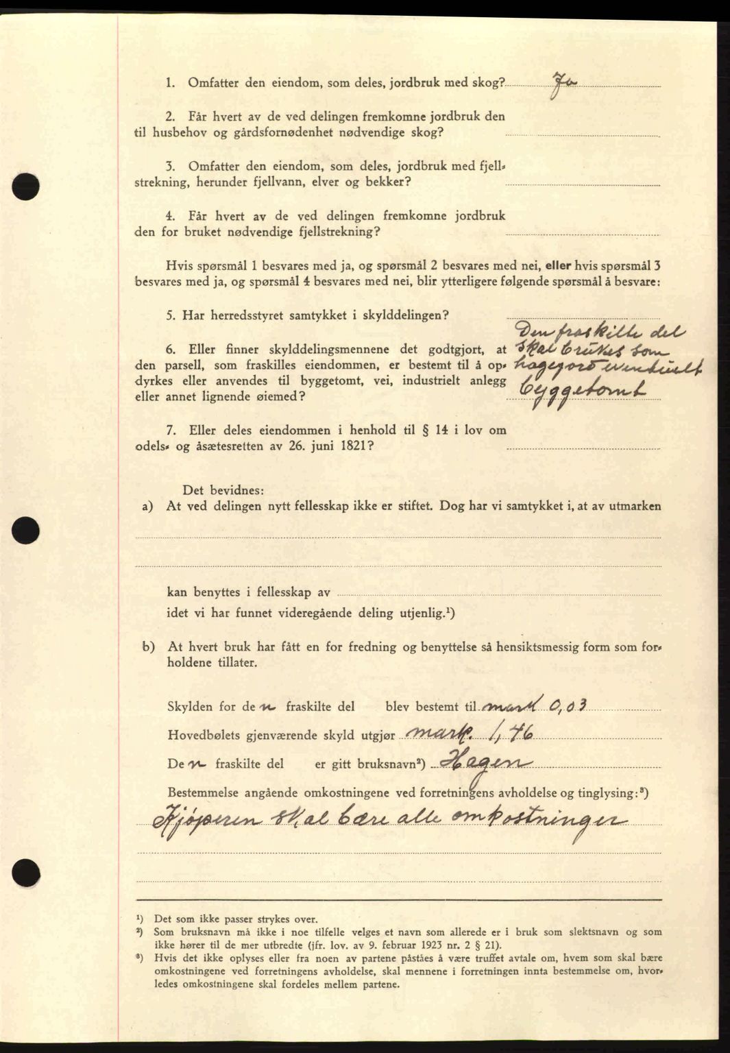 Nordmøre sorenskriveri, AV/SAT-A-4132/1/2/2Ca: Pantebok nr. A94, 1942-1943, Dagboknr: 233/1943