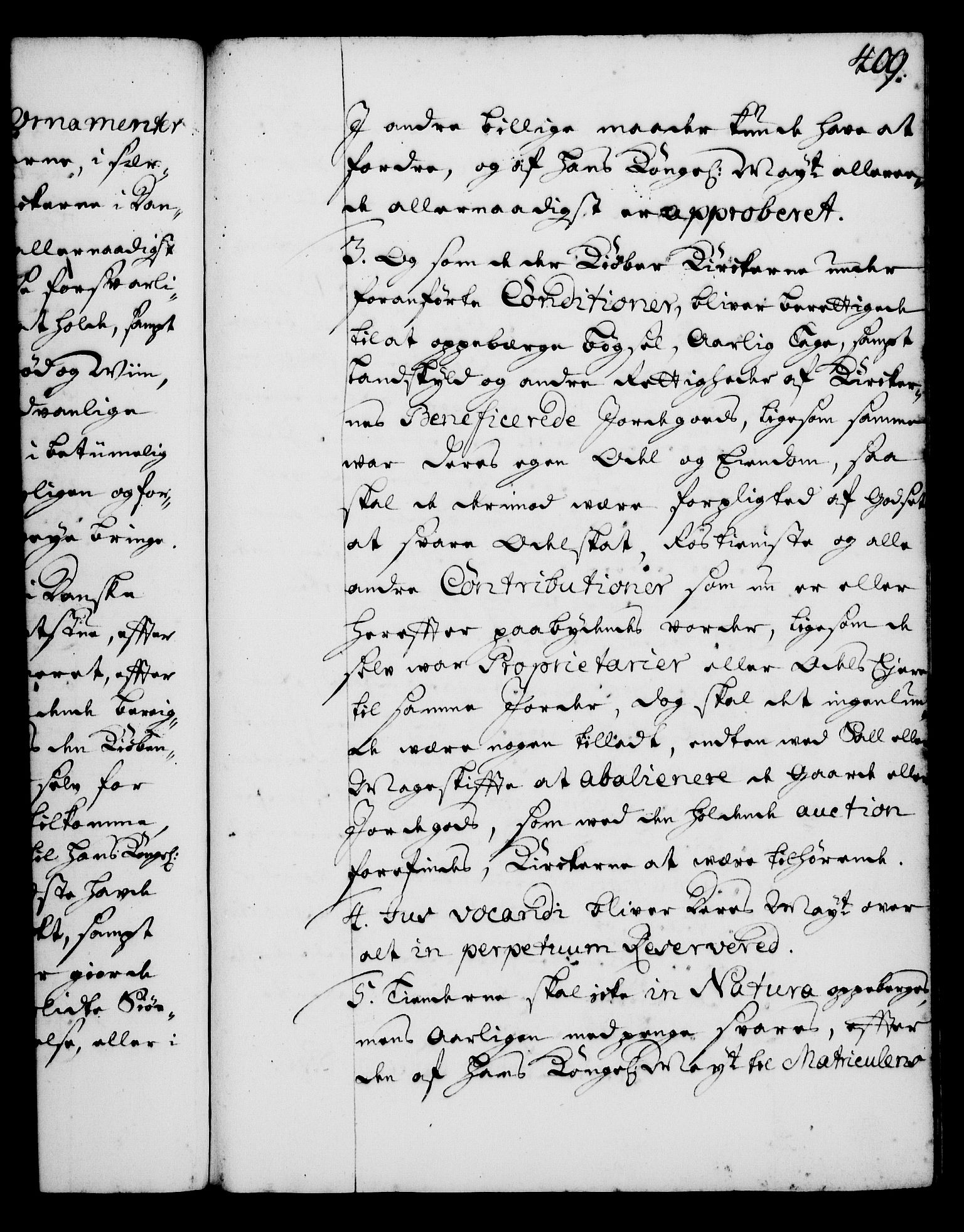 Rentekammeret, Kammerkanselliet, RA/EA-3111/G/Gg/Gga/L0001: Norsk ekspedisjonsprotokoll med register (merket RK 53.1), 1720-1723, s. 409