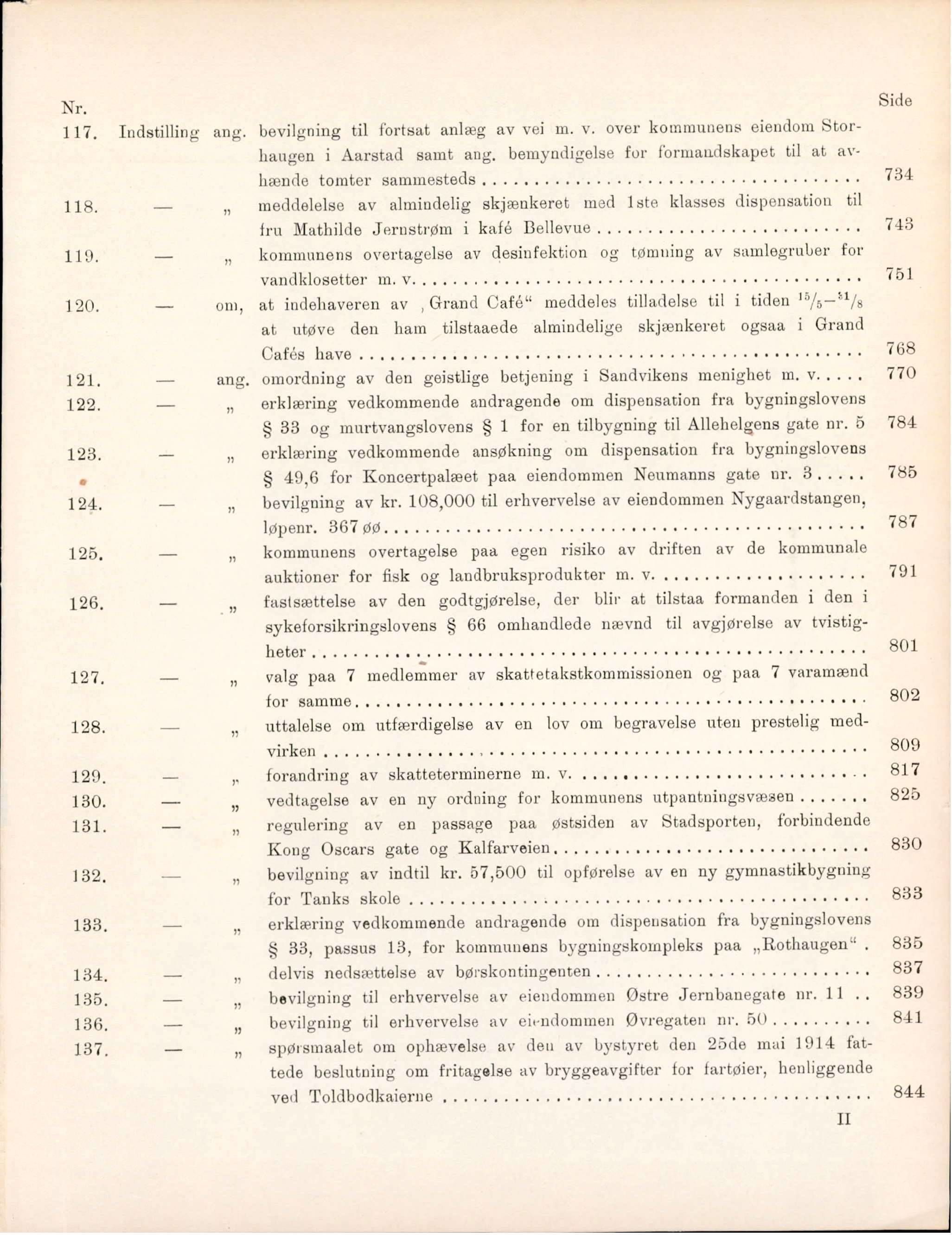 Bergen kommune. Formannskapet, BBA/A-0003/Ad/L0090: Bergens Kommuneforhandlinger, bind I, 1914-1915