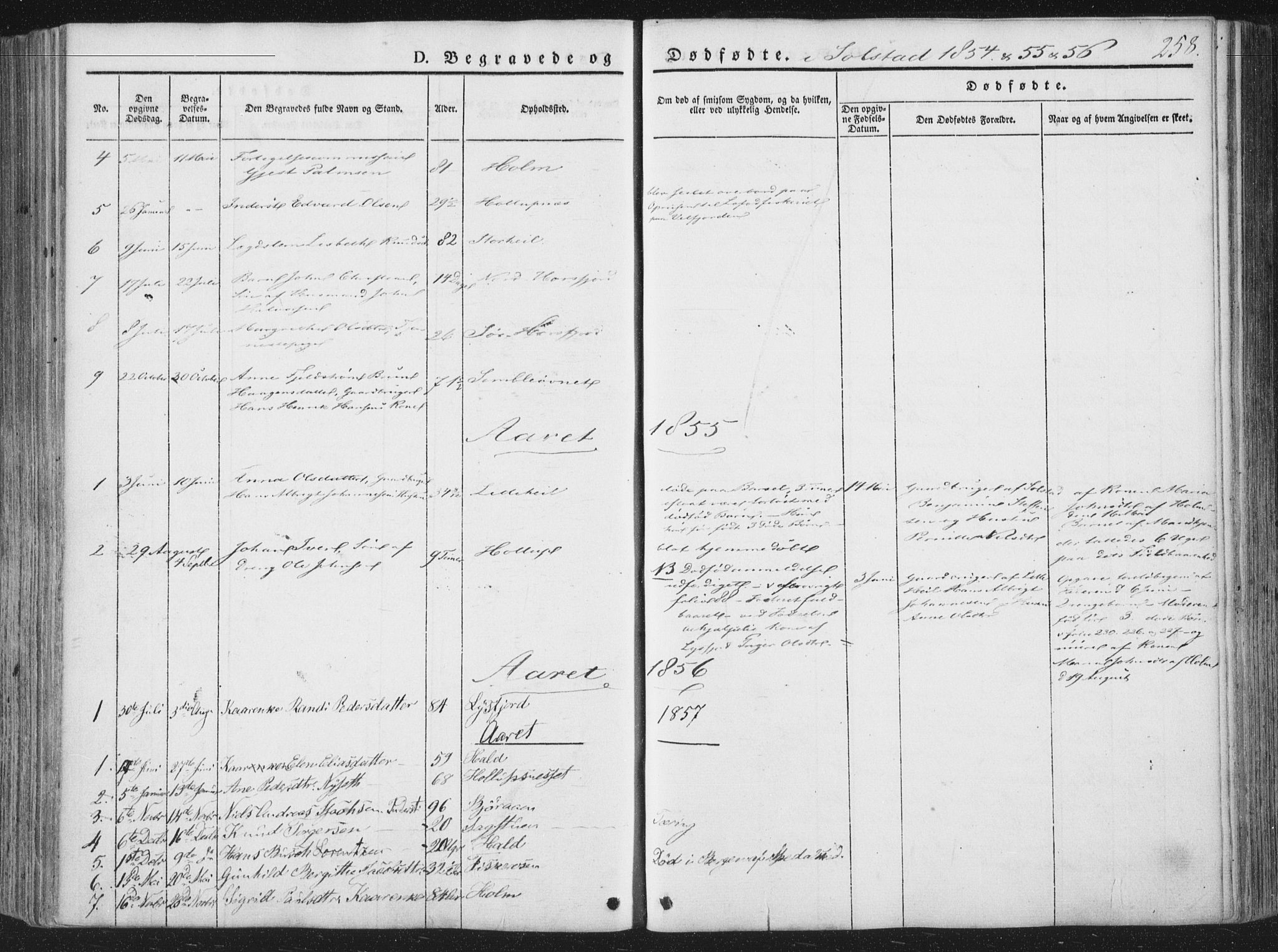 Ministerialprotokoller, klokkerbøker og fødselsregistre - Nordland, SAT/A-1459/810/L0145: Ministerialbok nr. 810A07 /2, 1841-1862, s. 258