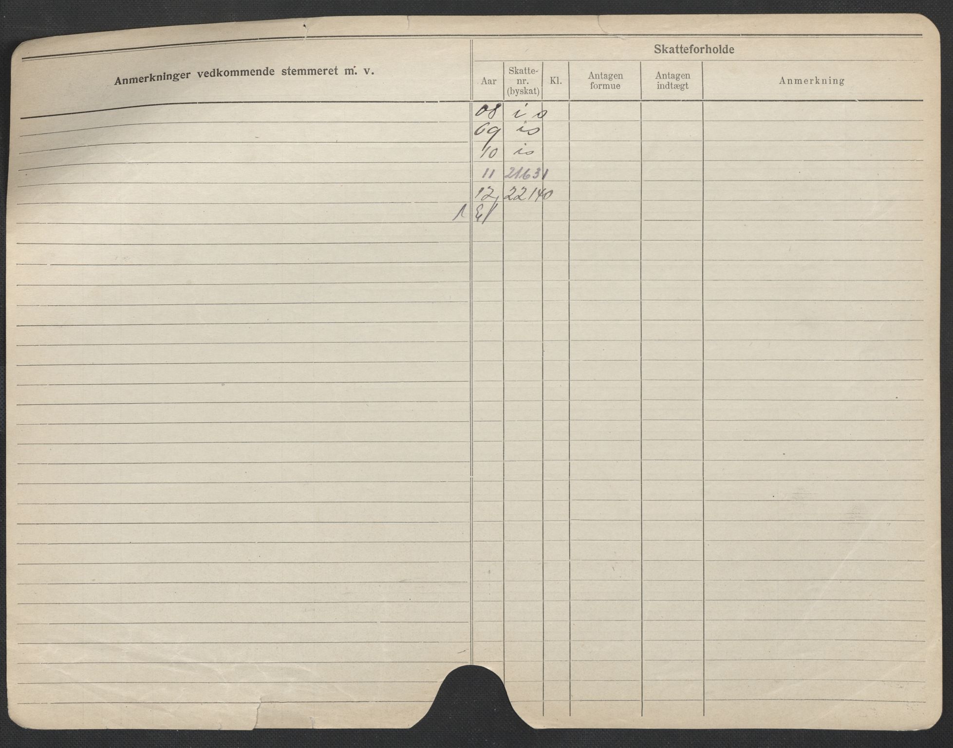 Oslo folkeregister, Registerkort, SAO/A-11715/F/Fa/Fac/L0008: Menn, 1906-1914, s. 526b