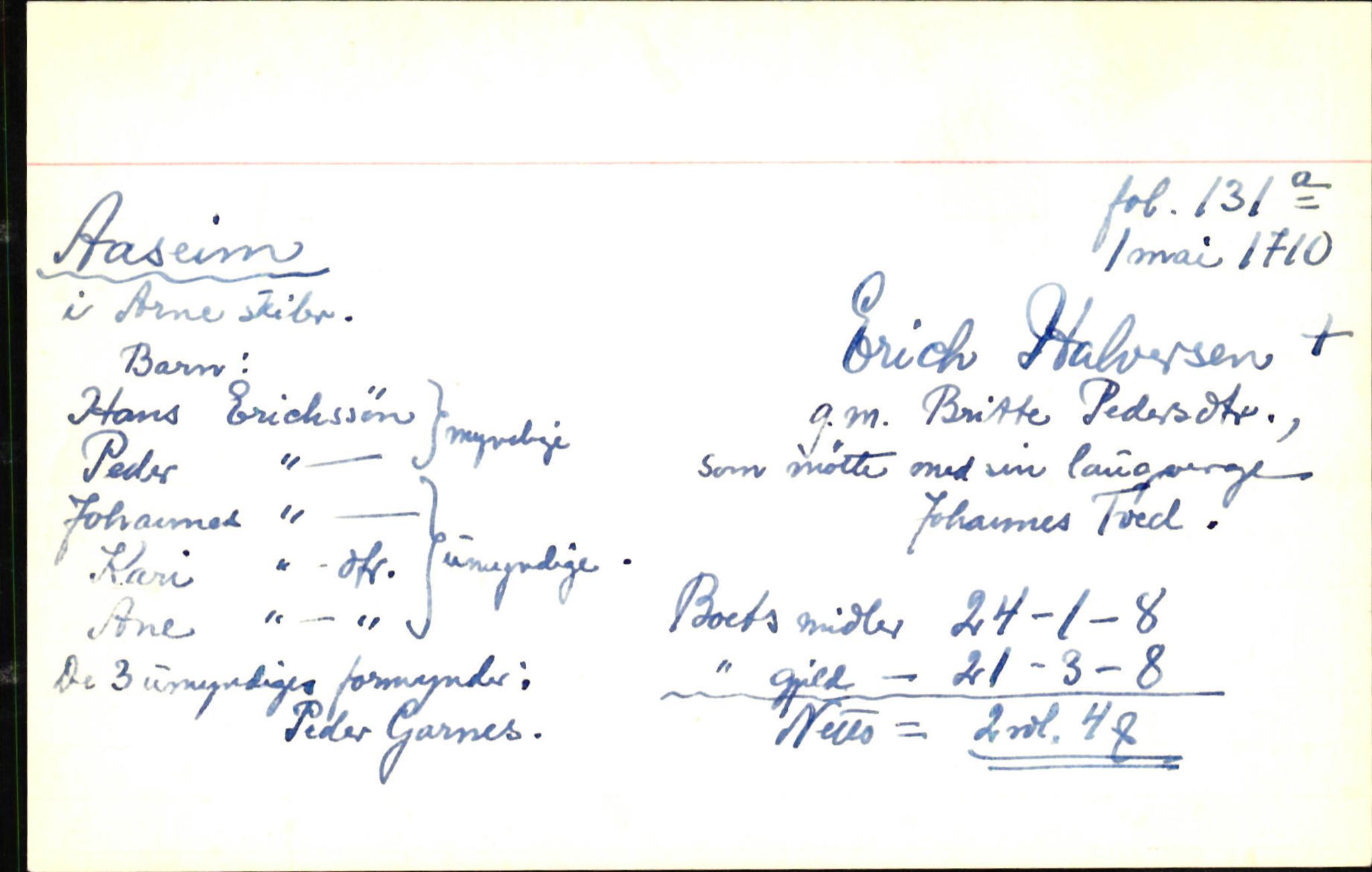 Skiftekort ved Statsarkivet i Bergen, SAB/SKIFTEKORT/001/L0001: Skifteprotokoll nr. 1-2 - test test, 1702-1716, s. 749