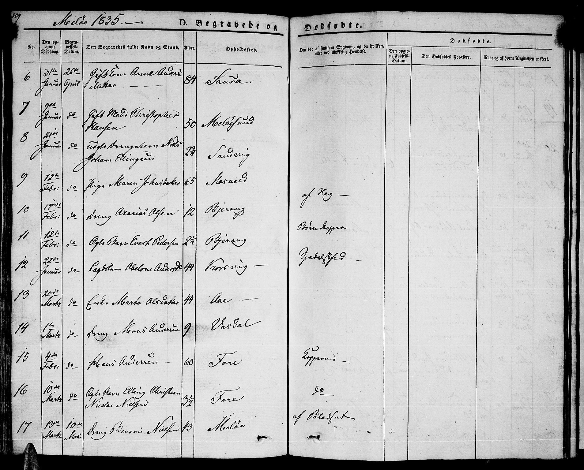 Ministerialprotokoller, klokkerbøker og fødselsregistre - Nordland, AV/SAT-A-1459/841/L0600: Ministerialbok nr. 841A07 /2, 1824-1843, s. 509