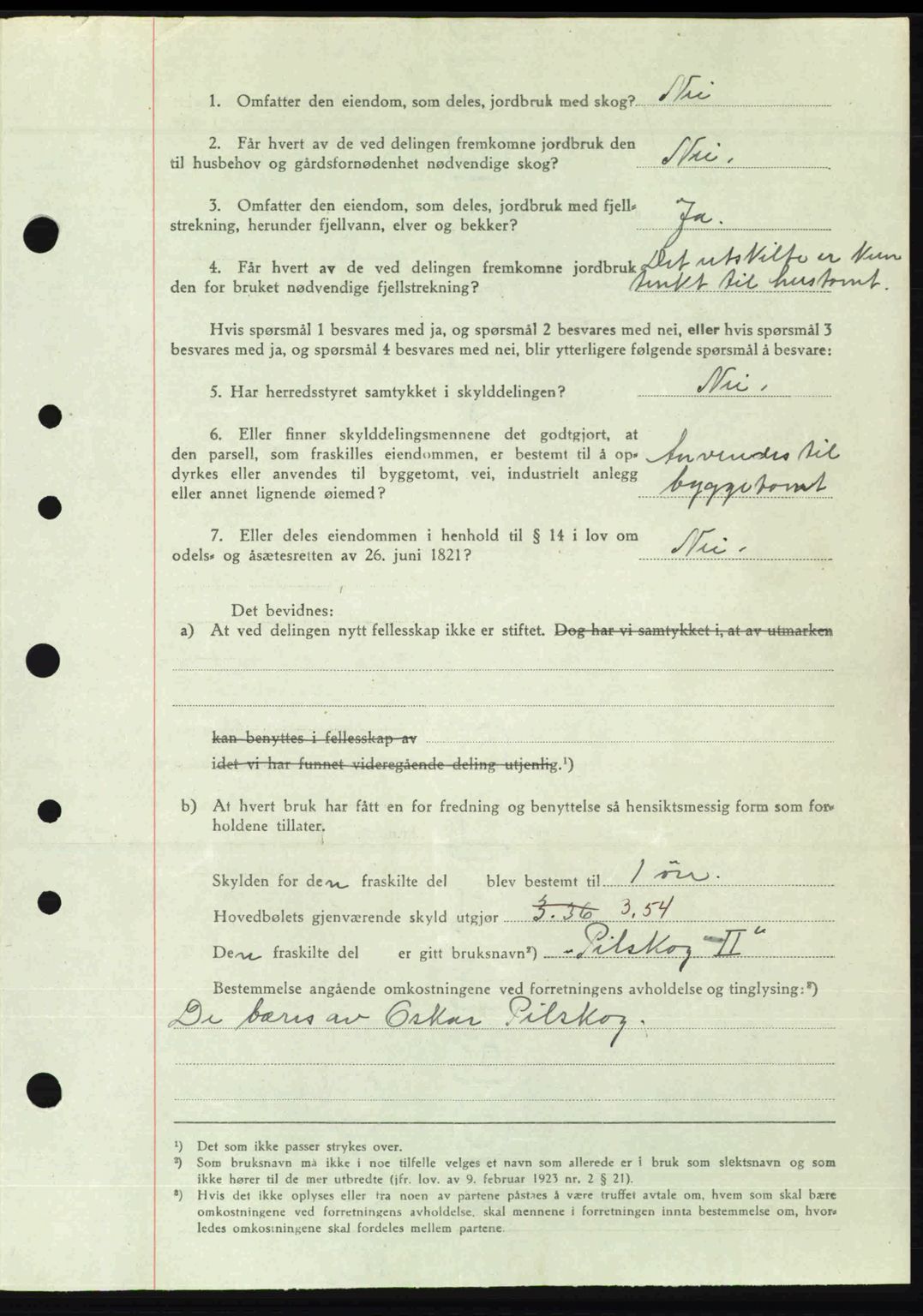 Nordre Sunnmøre sorenskriveri, AV/SAT-A-0006/1/2/2C/2Ca: Pantebok nr. A23, 1946-1947, Dagboknr: 2068/1946