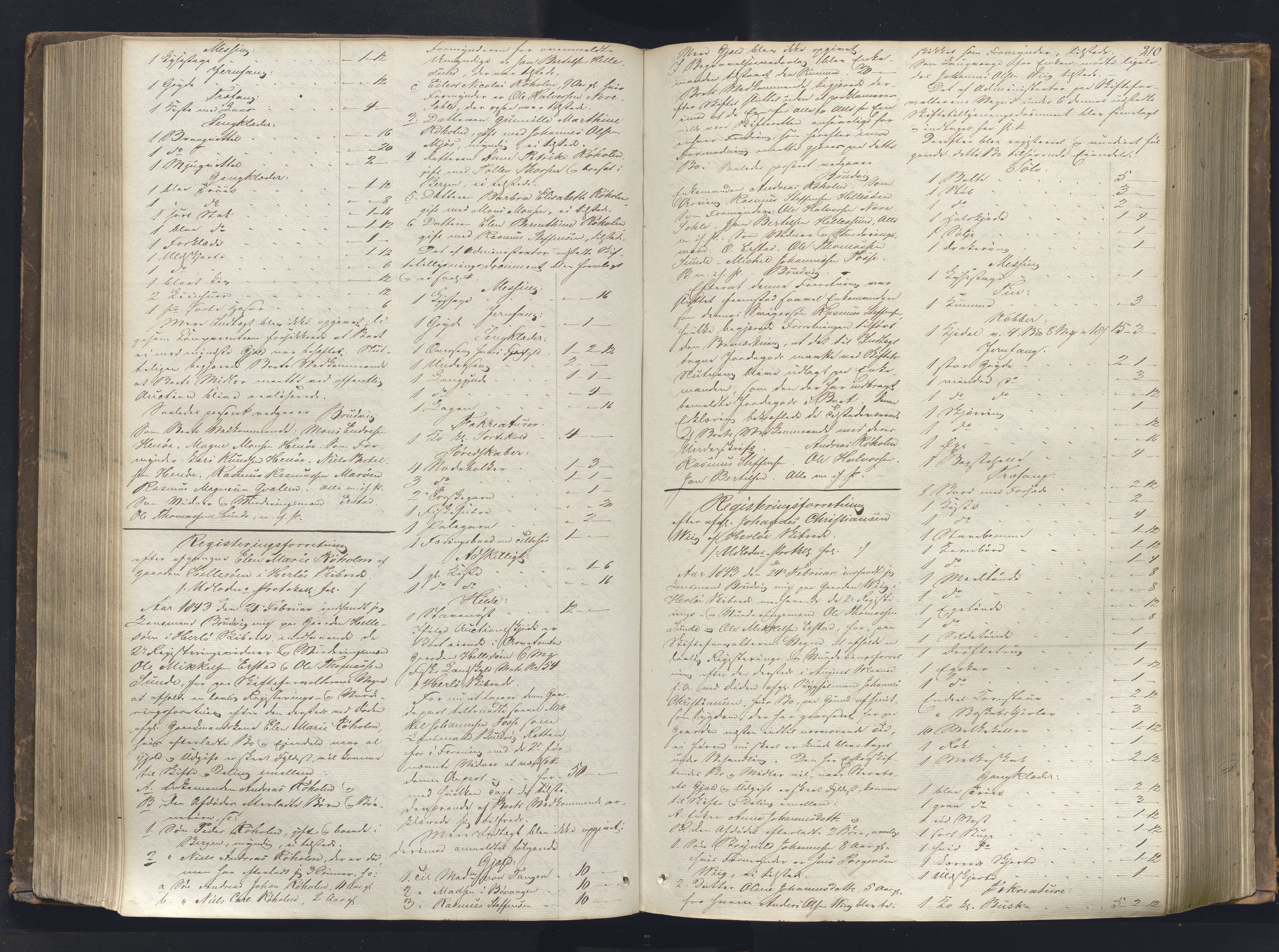 Nordhordland sorenskrivar, AV/SAB-A-2901/1/H/Hb/L0001: Registreringsprotokollar, 1841-1845, s. 210
