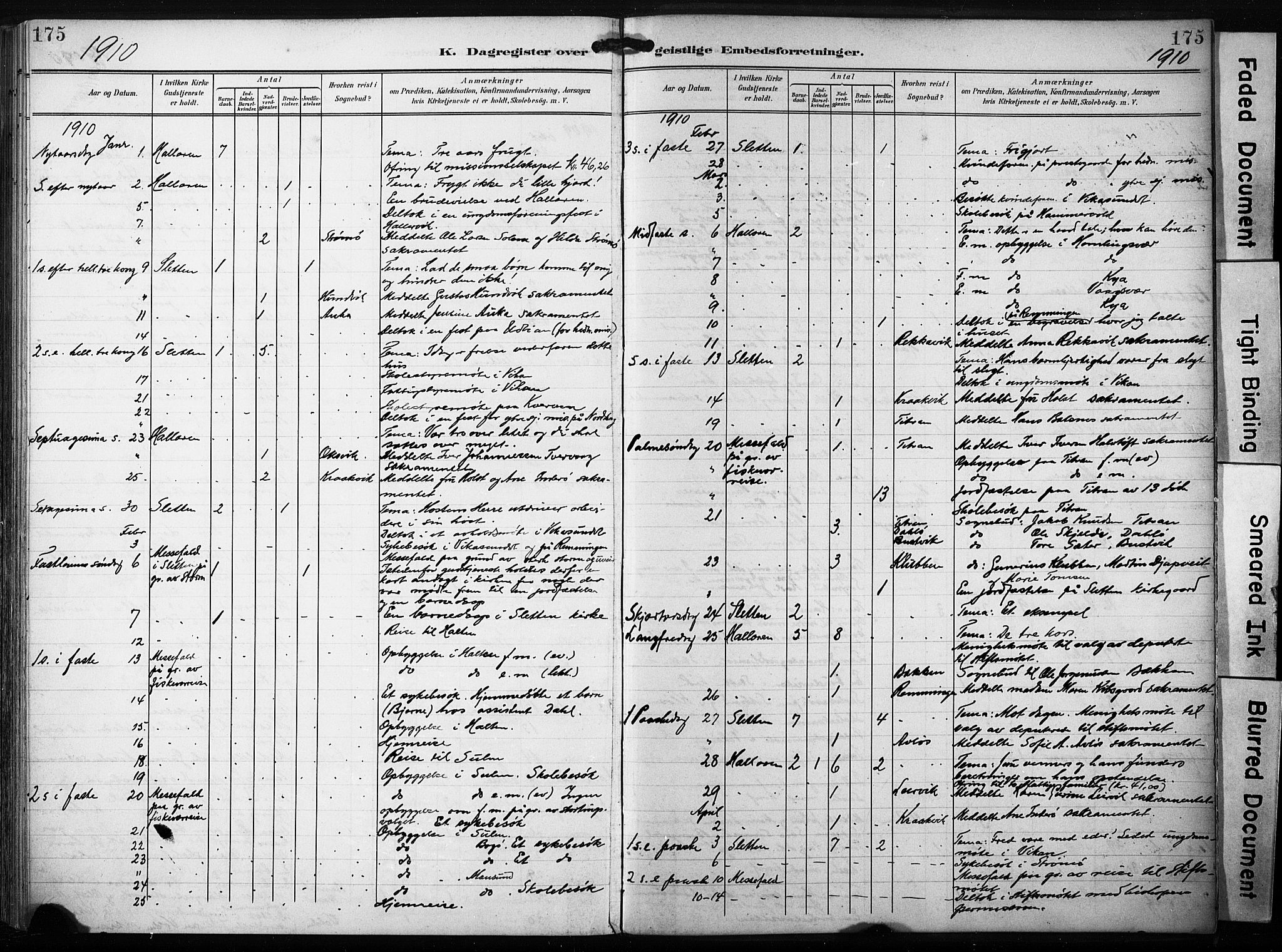 Ministerialprotokoller, klokkerbøker og fødselsregistre - Sør-Trøndelag, AV/SAT-A-1456/640/L0580: Ministerialbok nr. 640A05, 1902-1910, s. 175