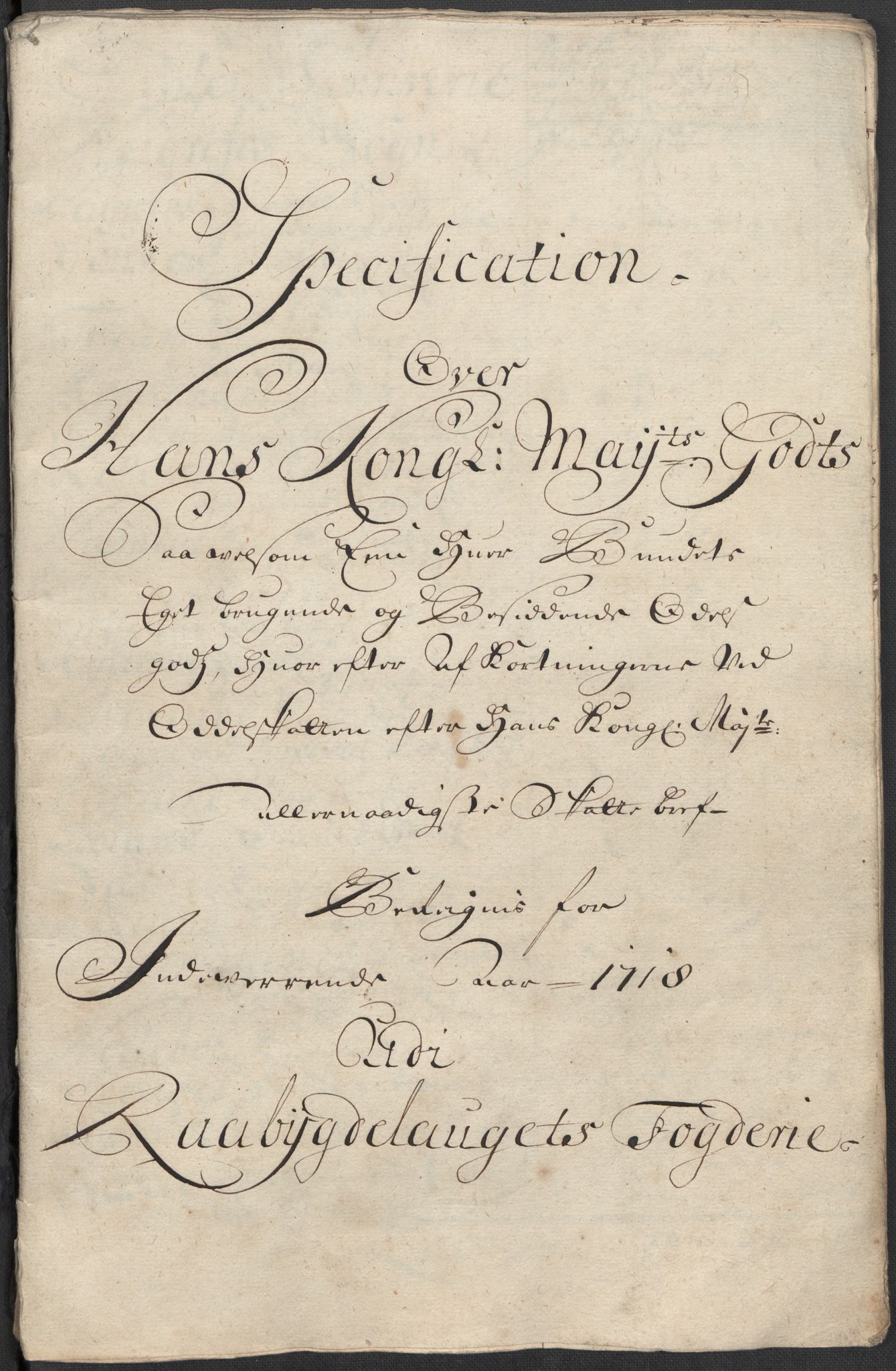 Rentekammeret inntil 1814, Reviderte regnskaper, Fogderegnskap, RA/EA-4092/R40/L2453: Fogderegnskap Råbyggelag, 1718-1719, s. 130