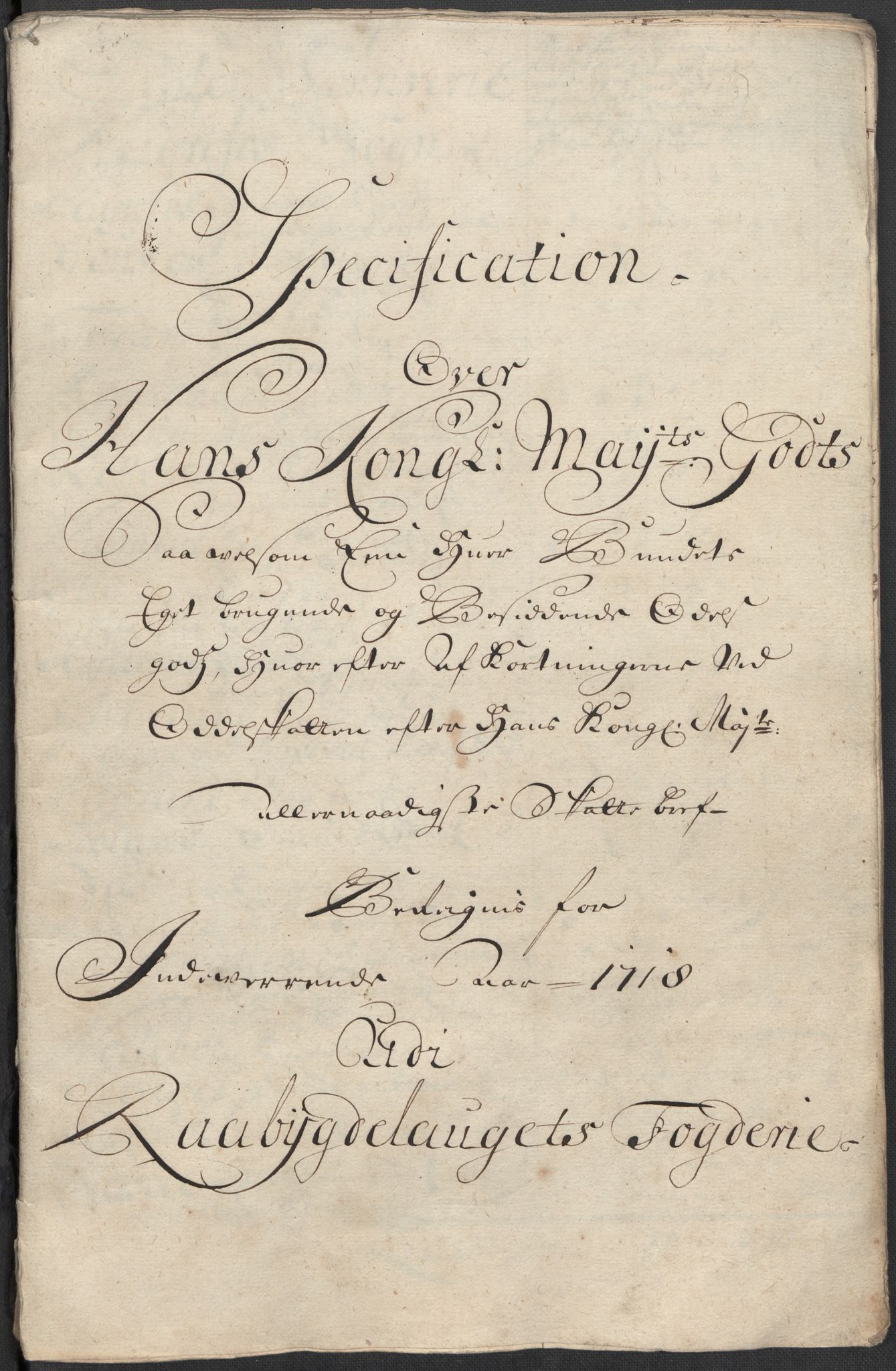 Rentekammeret inntil 1814, Reviderte regnskaper, Fogderegnskap, AV/RA-EA-4092/R40/L2453: Fogderegnskap Råbyggelag, 1718-1719, s. 130