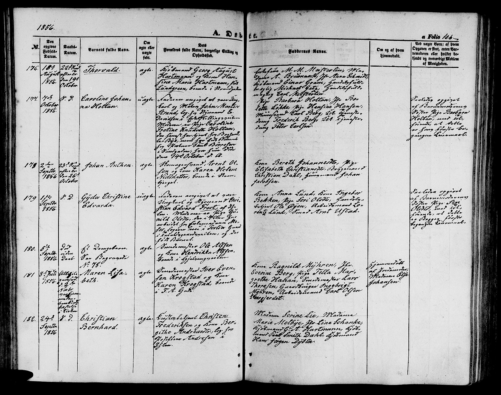 Ministerialprotokoller, klokkerbøker og fødselsregistre - Sør-Trøndelag, SAT/A-1456/602/L0138: Klokkerbok nr. 602C06, 1853-1858, s. 106