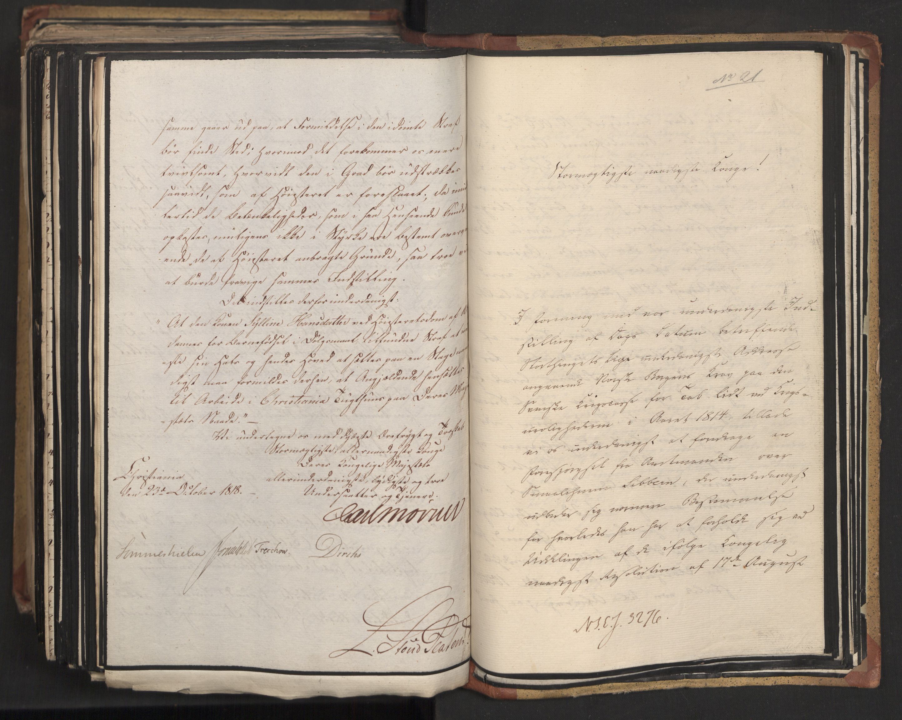 Statsrådsavdelingen i Stockholm, AV/RA-S-1003/D/Da/L0015: Regjeringsinnstillinger nr. 3058-3300, 1818, s. 534
