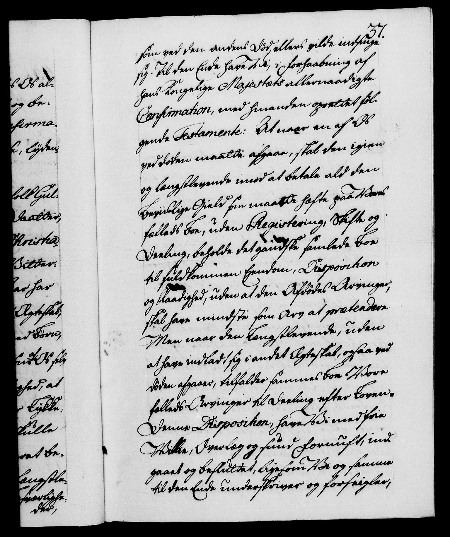 Danske Kanselli 1572-1799, RA/EA-3023/F/Fc/Fca/Fcaa/L0046: Norske registre, 1773-1775, s. 37a