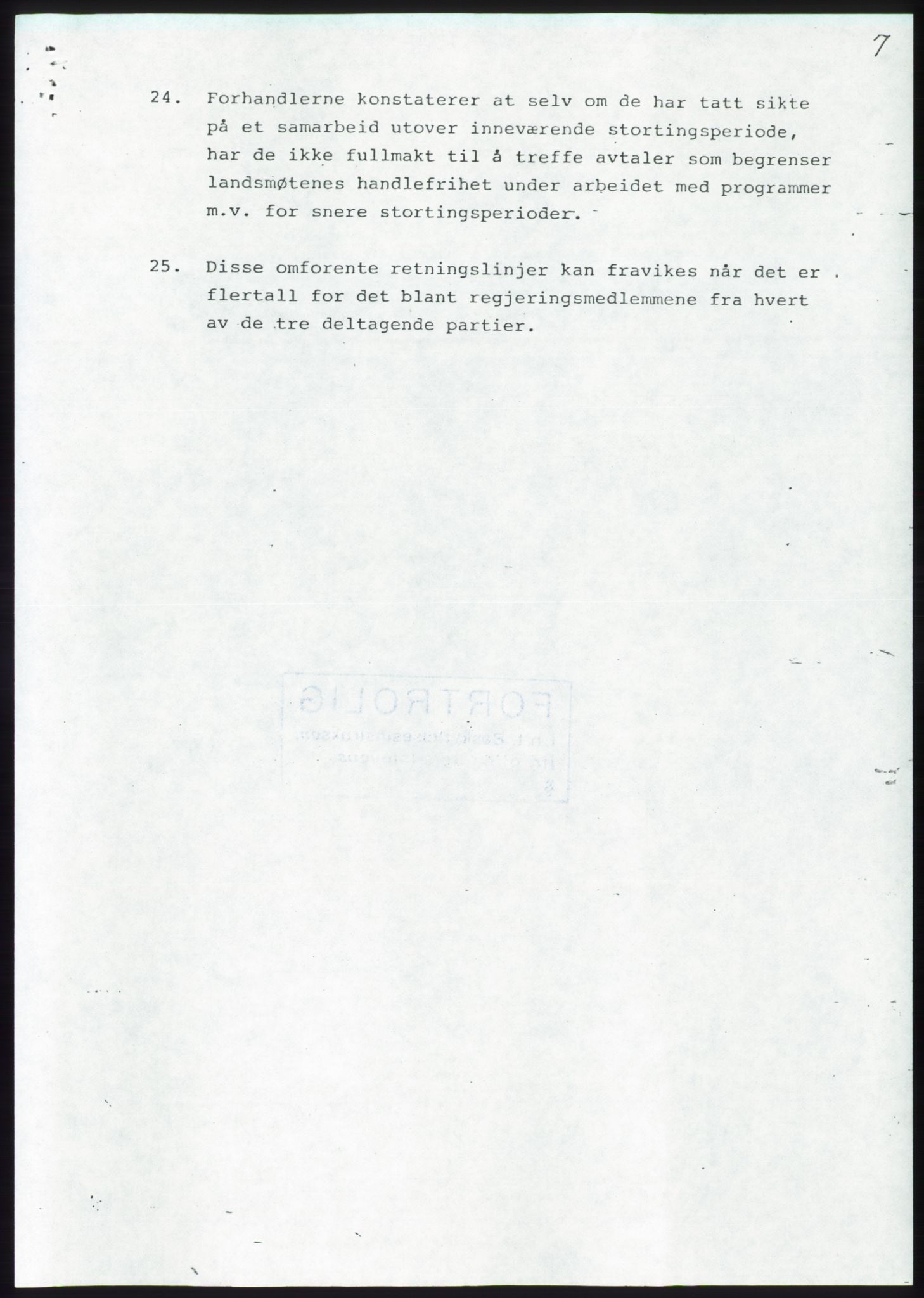 Forhandlingsmøtene 1983 mellom Høyre, KrF og Senterpartiet om dannelse av regjering, AV/RA-PA-0696/A/L0001: Forhandlingsprotokoll, 1983, s. 16