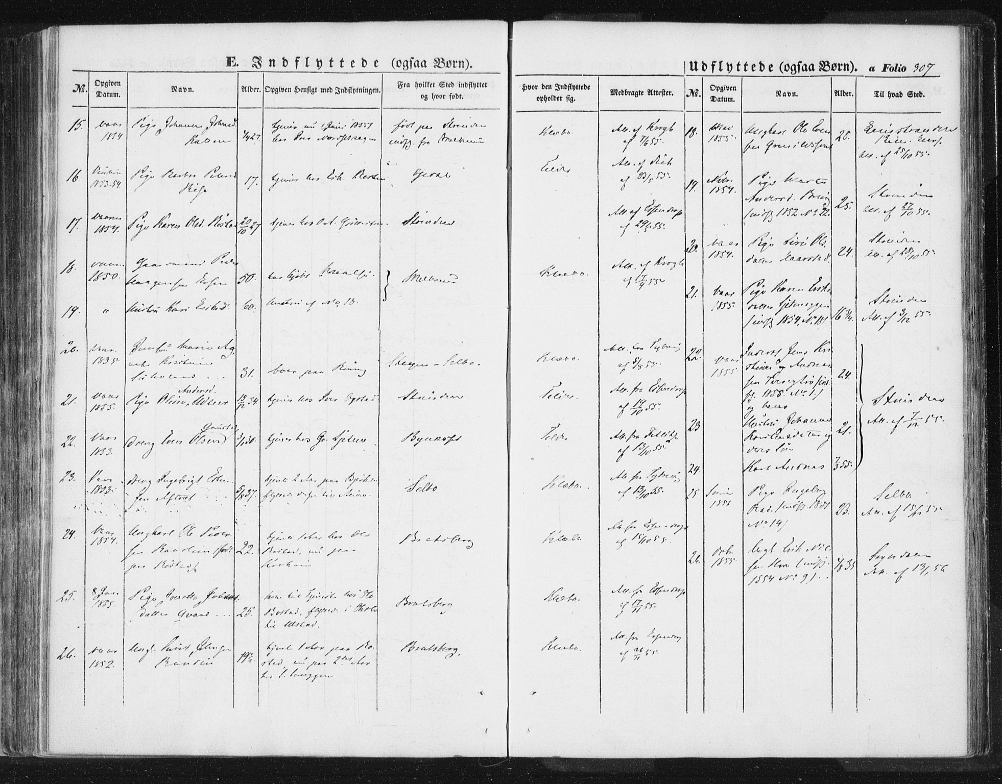 Ministerialprotokoller, klokkerbøker og fødselsregistre - Sør-Trøndelag, AV/SAT-A-1456/618/L0441: Ministerialbok nr. 618A05, 1843-1862, s. 307