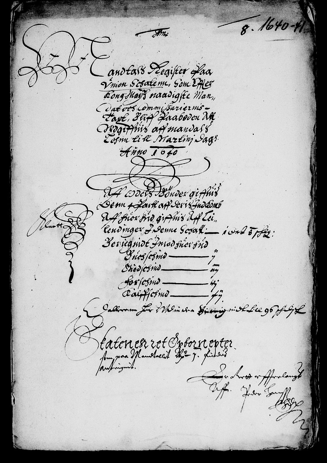 Rentekammeret inntil 1814, Reviderte regnskaper, Lensregnskaper, RA/EA-5023/R/Rb/Rbq/L0029: Nedenes len. Mandals len. Råbyggelag., 1639-1641