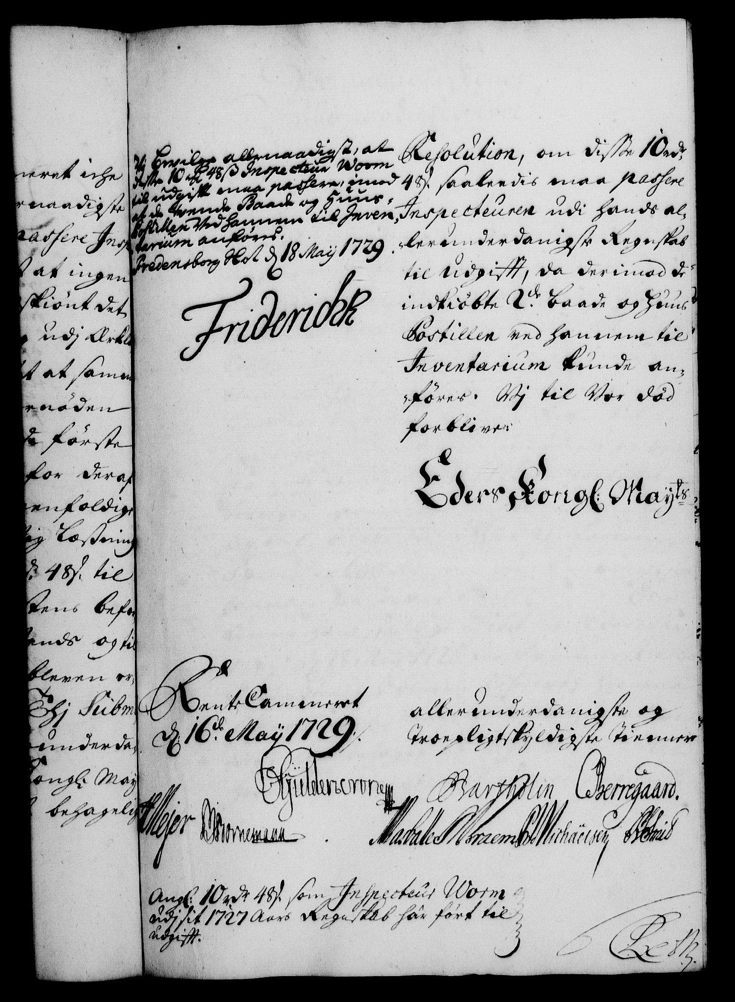 Rentekammeret, Kammerkanselliet, RA/EA-3111/G/Gf/Gfa/L0012: Norsk relasjons- og resolusjonsprotokoll (merket RK 52.12), 1729, s. 377