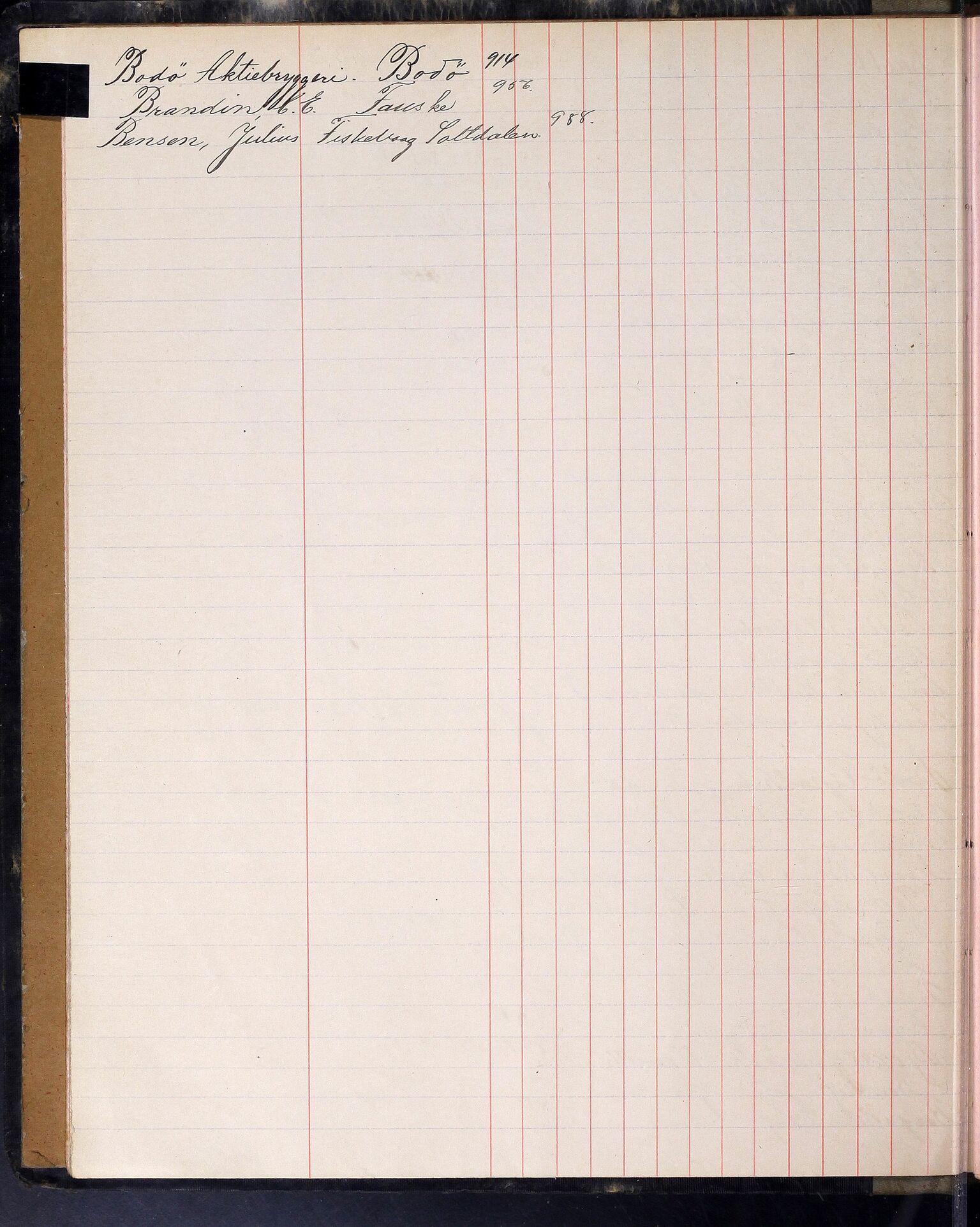A/S Sulitjelma Gruber, AIN/NA052/B/Bb/L0012: S.G. til diverse adressater, 1903-1904