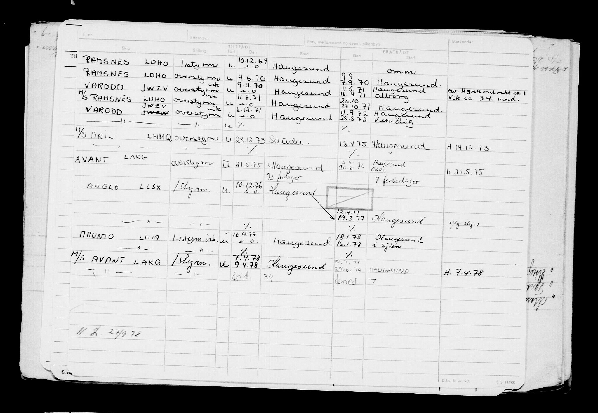 Direktoratet for sjømenn, AV/RA-S-3545/G/Gb/L0224: Hovedkort, 1923, s. 447