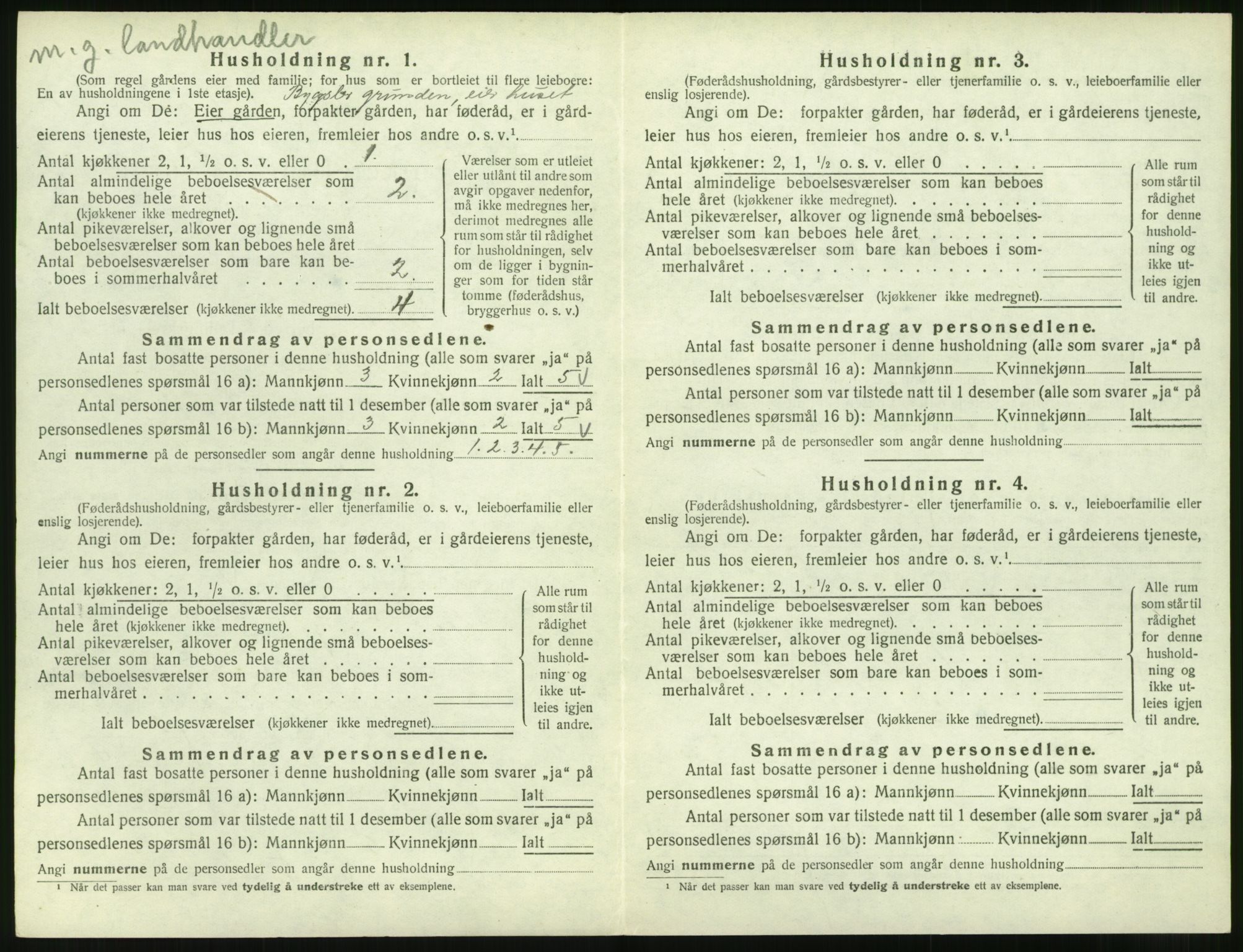 SAT, Folketelling 1920 for 1529 Skodje herred, 1920, s. 230