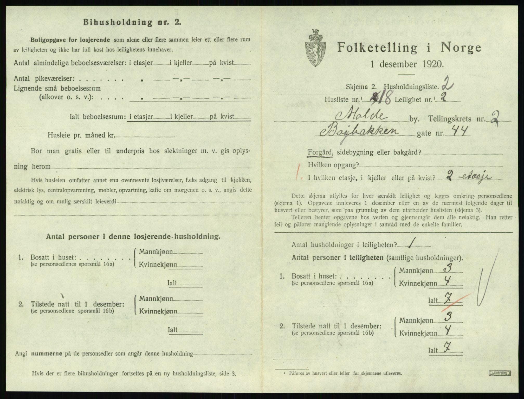 SAT, Folketelling 1920 for 1502 Molde kjøpstad, 1920, s. 1011