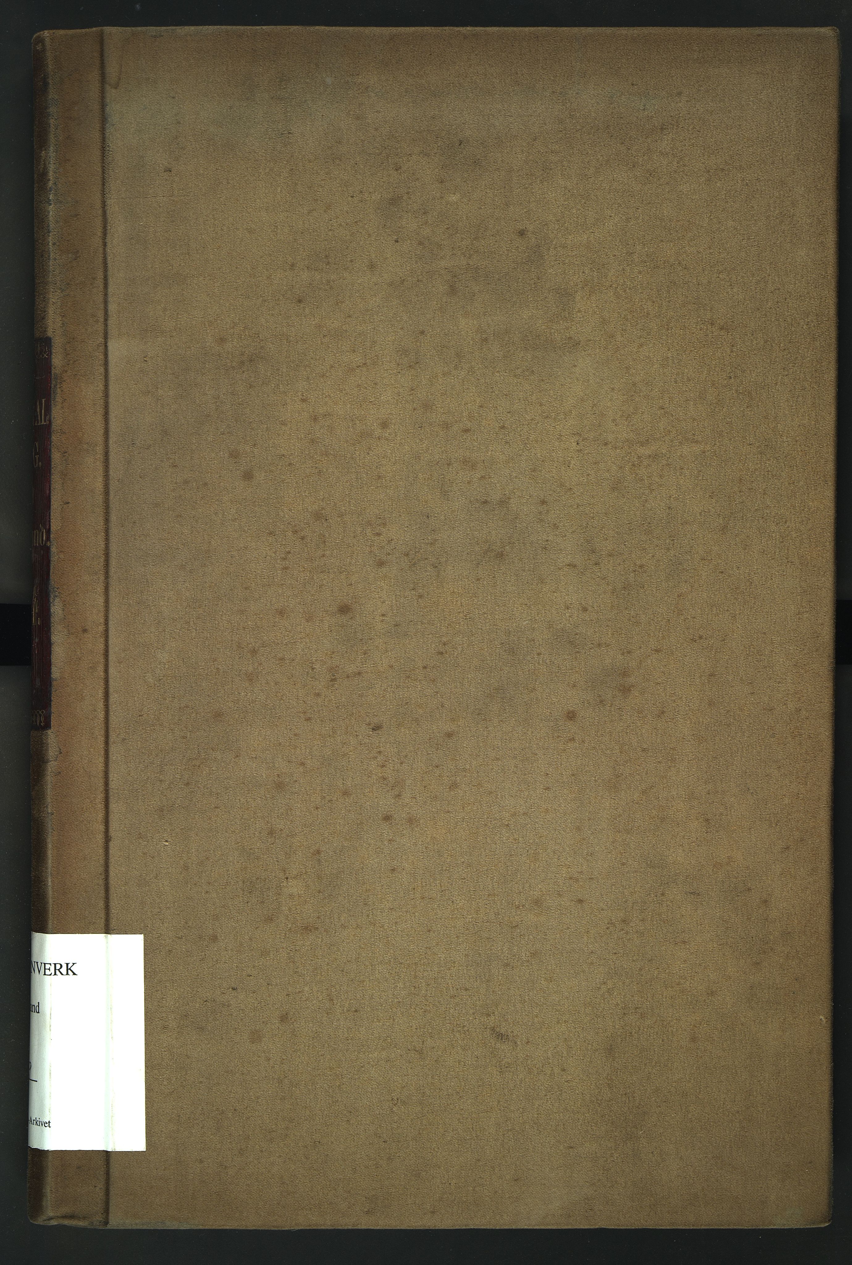 Egelands Verk, NESJ/NJM-002/07/L0009: Kapital-bok, 1884
