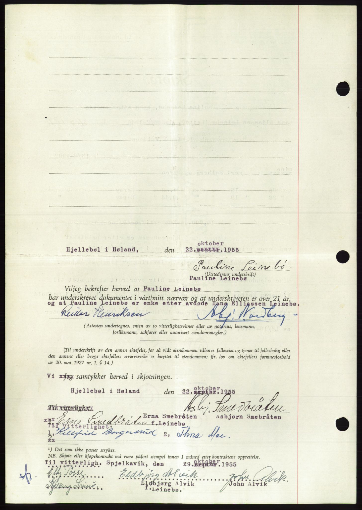Søre Sunnmøre sorenskriveri, AV/SAT-A-4122/1/2/2C/L0102: Pantebok nr. 28A, 1955-1956, Dagboknr: 2877/1955