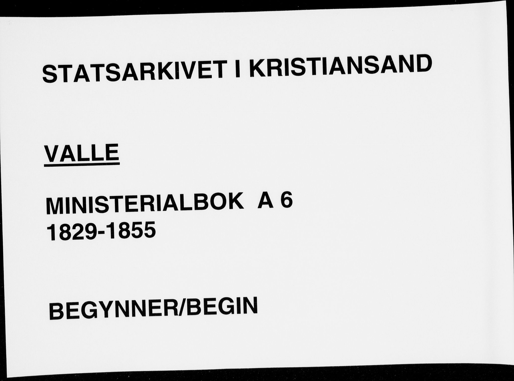 Sør-Audnedal sokneprestkontor, SAK/1111-0039/F/Fa/Fab/L0006: Ministerialbok nr. A 6, 1829-1855