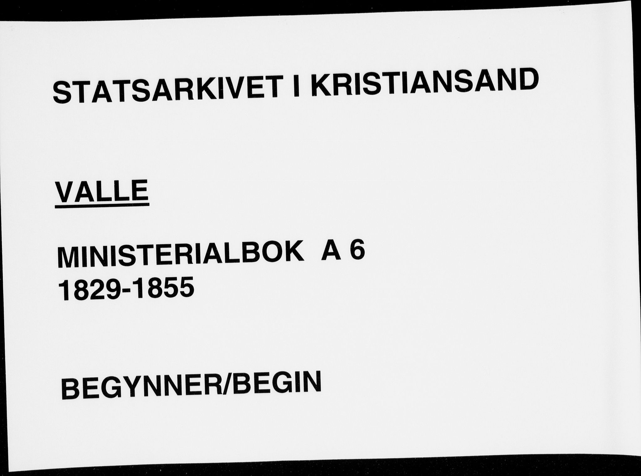 Sør-Audnedal sokneprestkontor, AV/SAK-1111-0039/F/Fa/Fab/L0006: Ministerialbok nr. A 6, 1829-1855