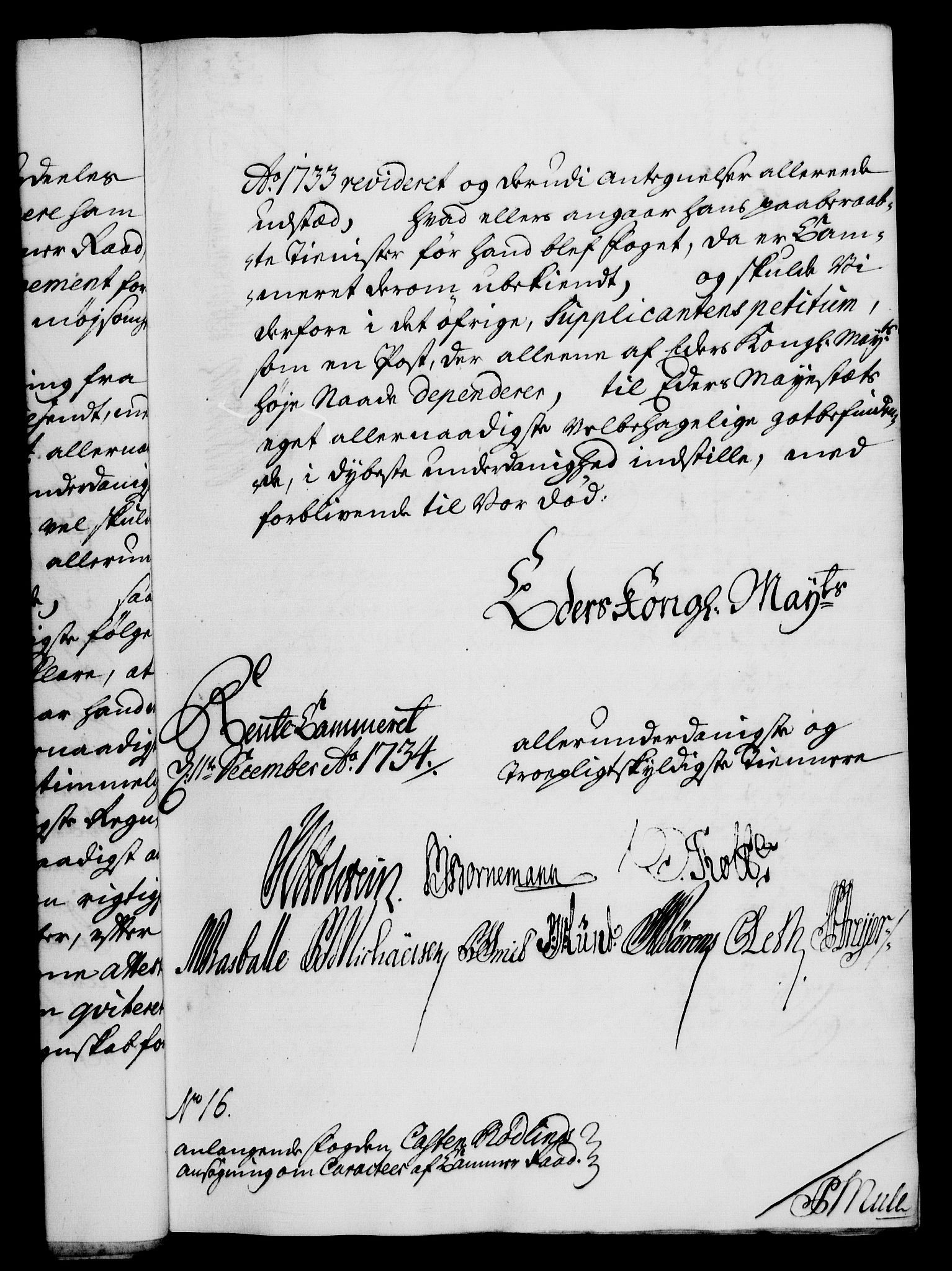 Rentekammeret, Kammerkanselliet, RA/EA-3111/G/Gf/Gfa/L0018: Norsk relasjons- og resolusjonsprotokoll (merket RK 52.18), 1735, s. 28