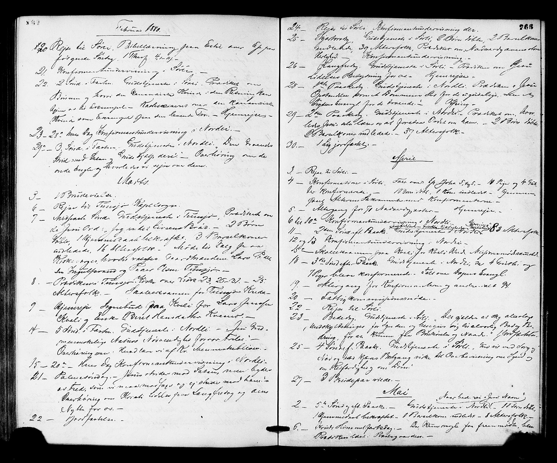 Ministerialprotokoller, klokkerbøker og fødselsregistre - Nord-Trøndelag, AV/SAT-A-1458/755/L0493: Ministerialbok nr. 755A02, 1865-1881, s. 266