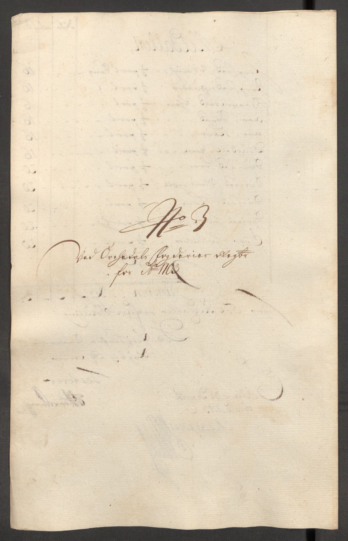 Rentekammeret inntil 1814, Reviderte regnskaper, Fogderegnskap, RA/EA-4092/R60/L3953: Fogderegnskap Orkdal og Gauldal, 1703, s. 106