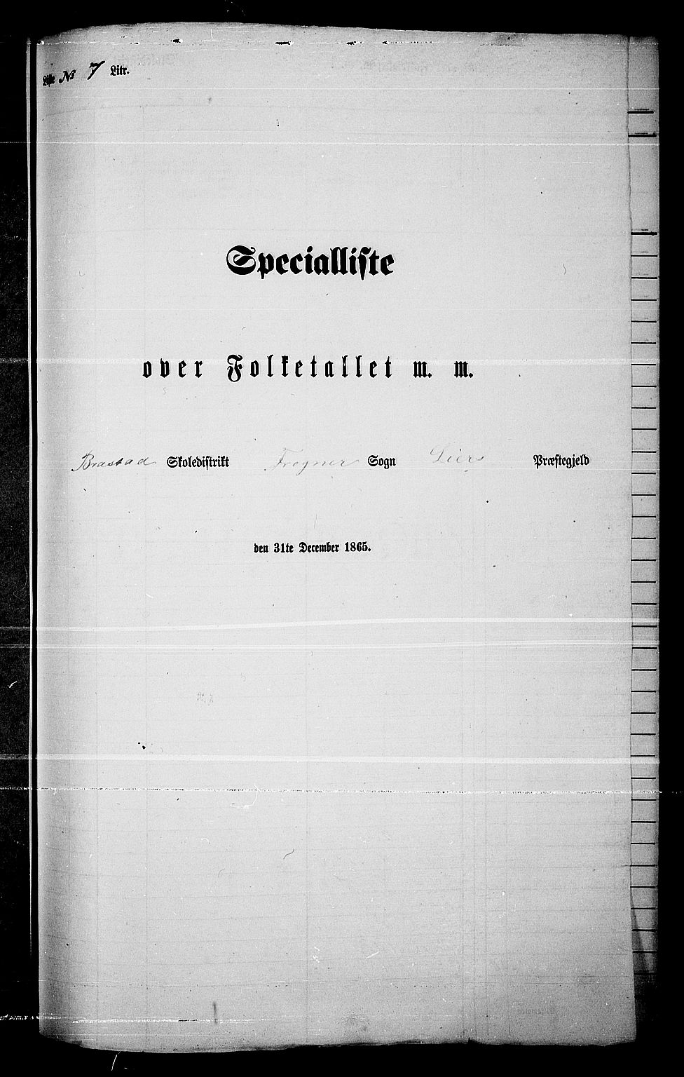 RA, Folketelling 1865 for 0626P Lier prestegjeld, 1865, s. 127