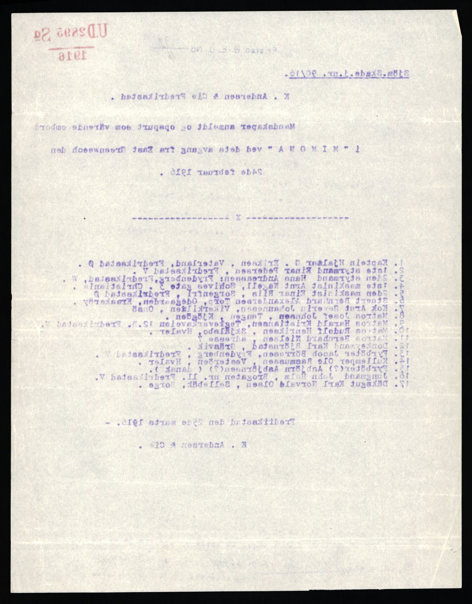 Handelsdepartementet, Sjøfartsavdelingen, 1. sjømannskontor, AV/RA-S-1405/D/Dm/L0010: Forliste skip Lar - Min, 1906-1920, s. 854