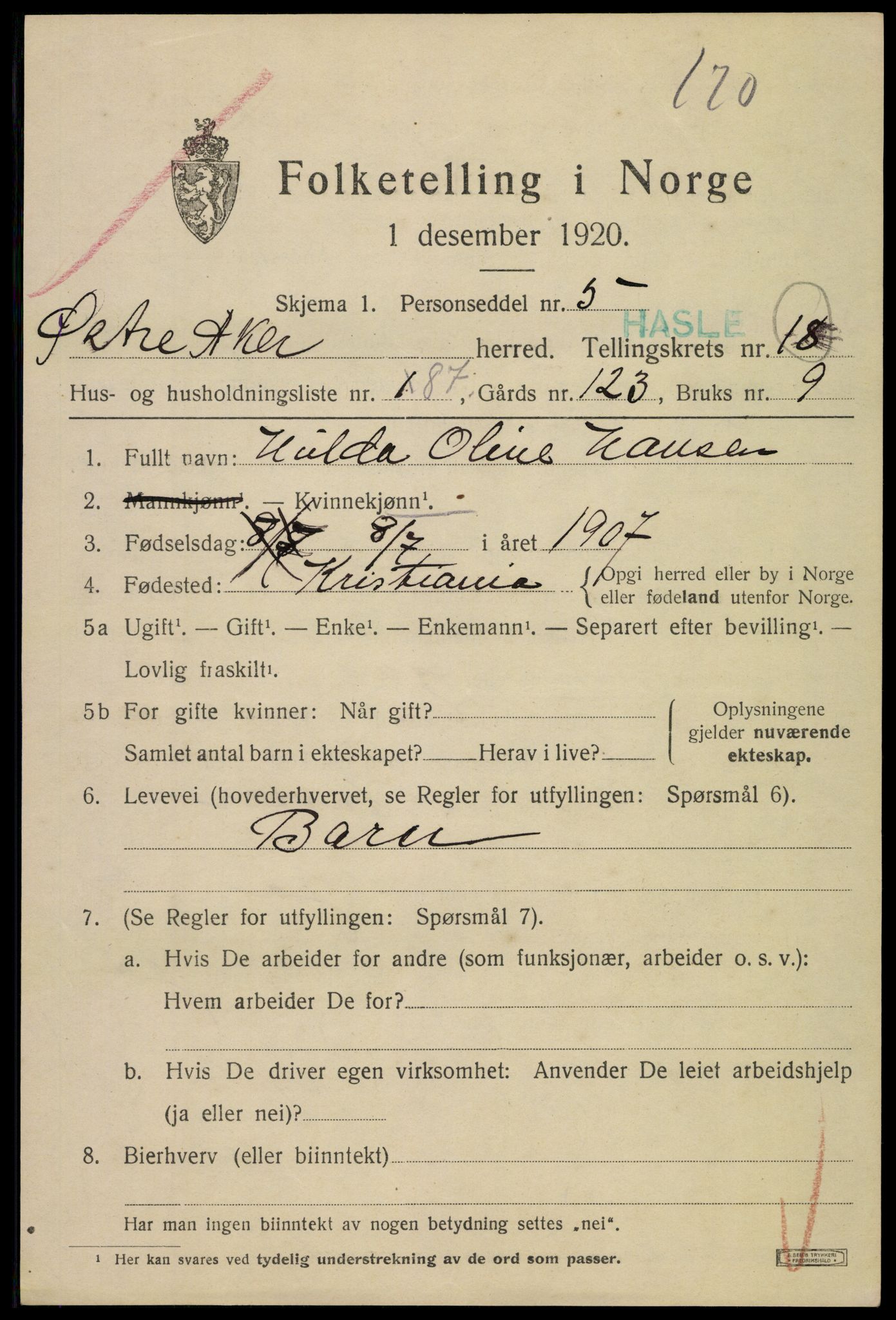 SAO, Folketelling 1920 for 0218 Aker herred, 1920, s. 111572
