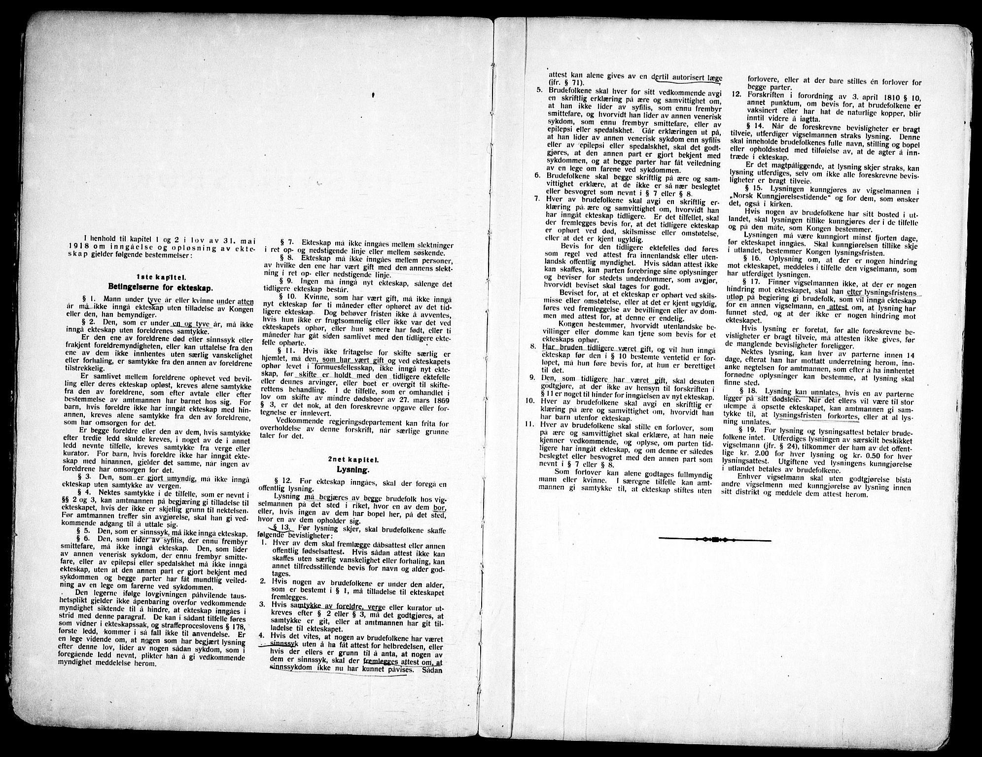 Gjerdrum prestekontor Kirkebøker, AV/SAO-A-10412b/H/Ha/L0001: Lysningsprotokoll nr. 1, 1920-1969