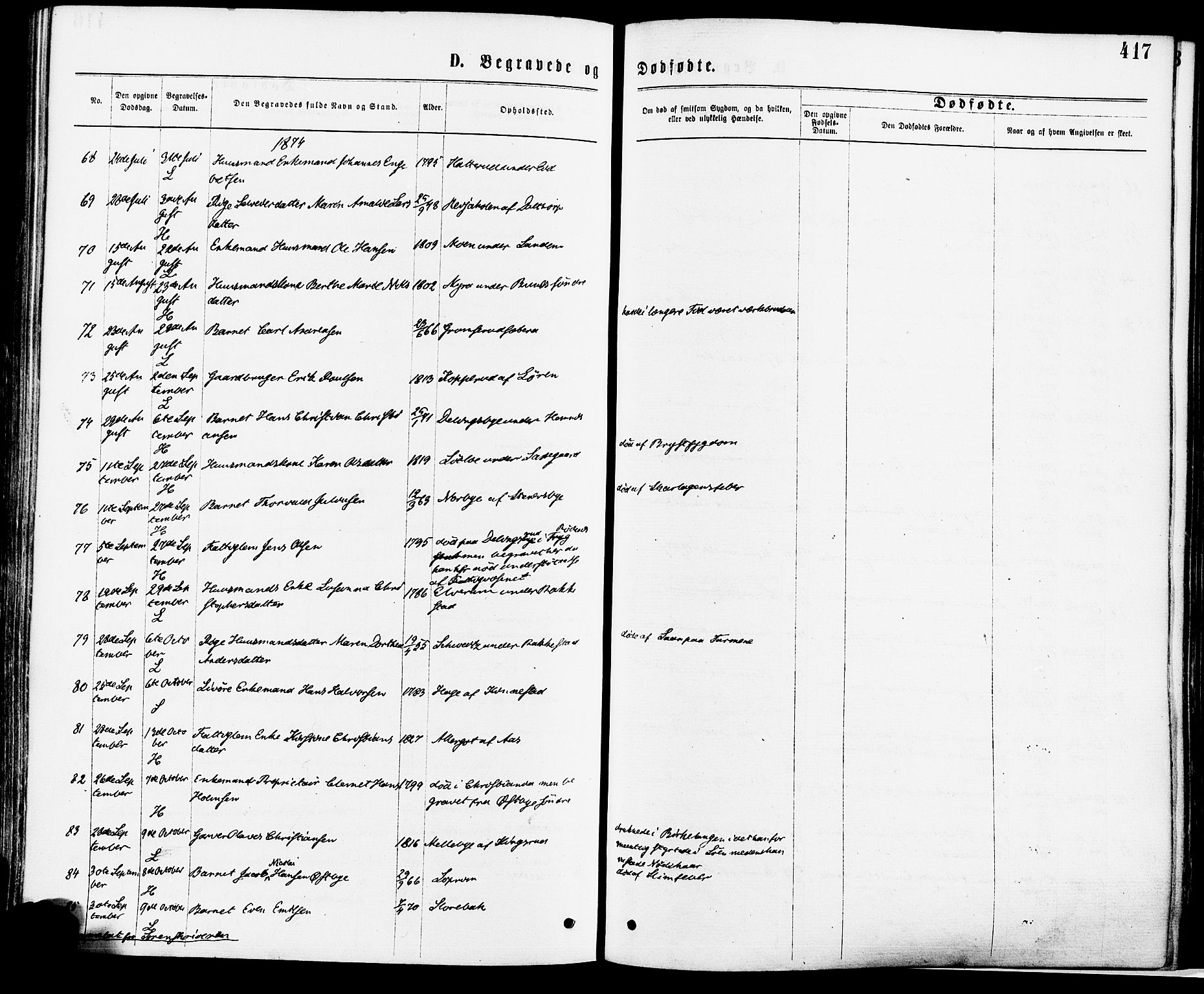 Høland prestekontor Kirkebøker, AV/SAO-A-10346a/F/Fa/L0012.a: Ministerialbok nr. I 12A, 1869-1879, s. 417