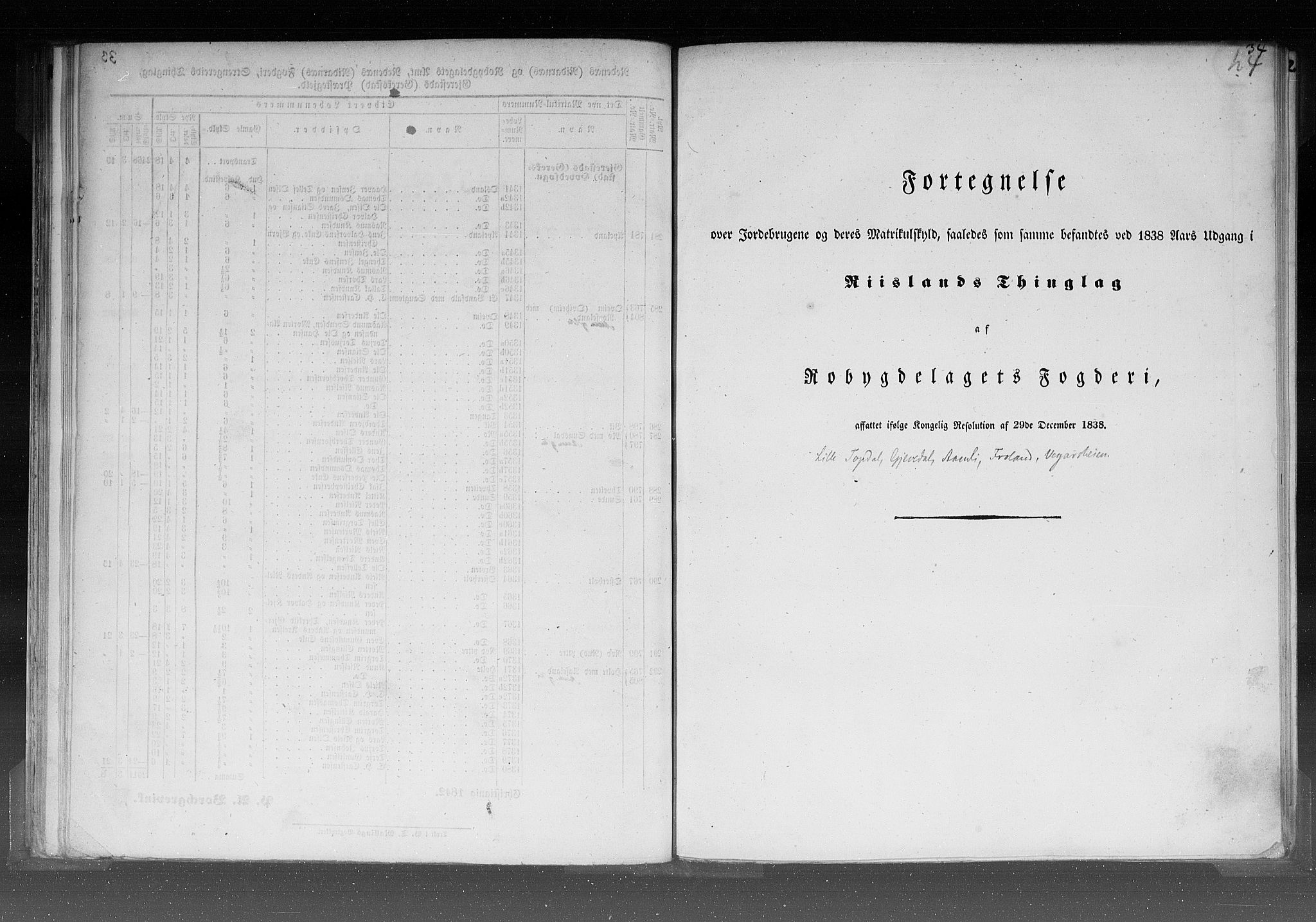 Rygh, AV/RA-PA-0034/F/Fb/L0008: Matrikkelen for 1838 - Nedenes amt (Aust-Agder fylke), 1838, s. 34