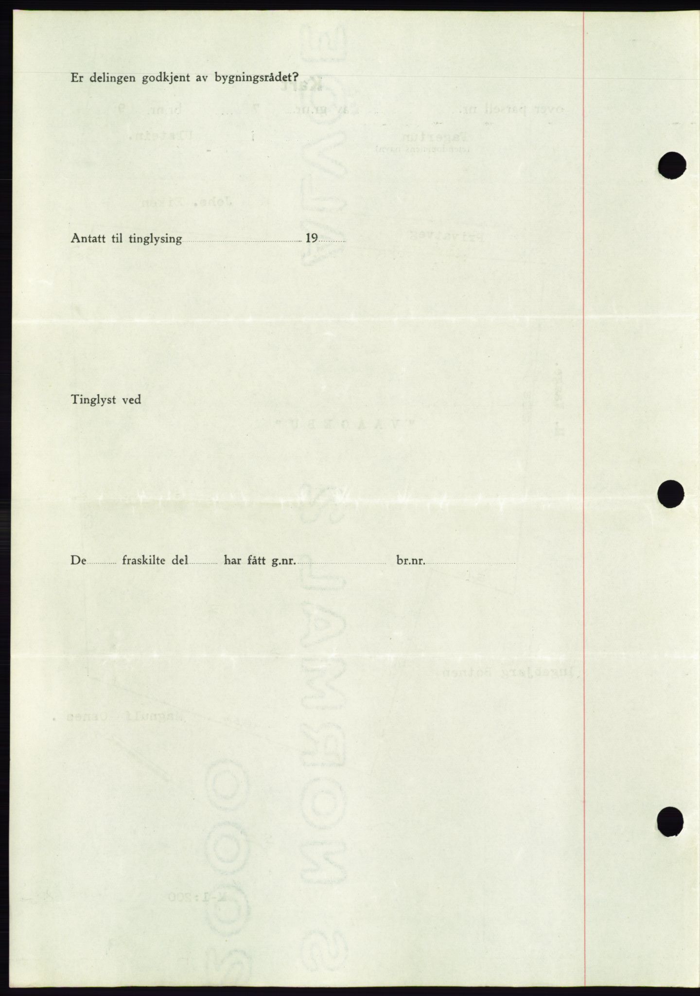 Søre Sunnmøre sorenskriveri, AV/SAT-A-4122/1/2/2C/L0075: Pantebok nr. 1A, 1943-1943, Dagboknr: 632/1943