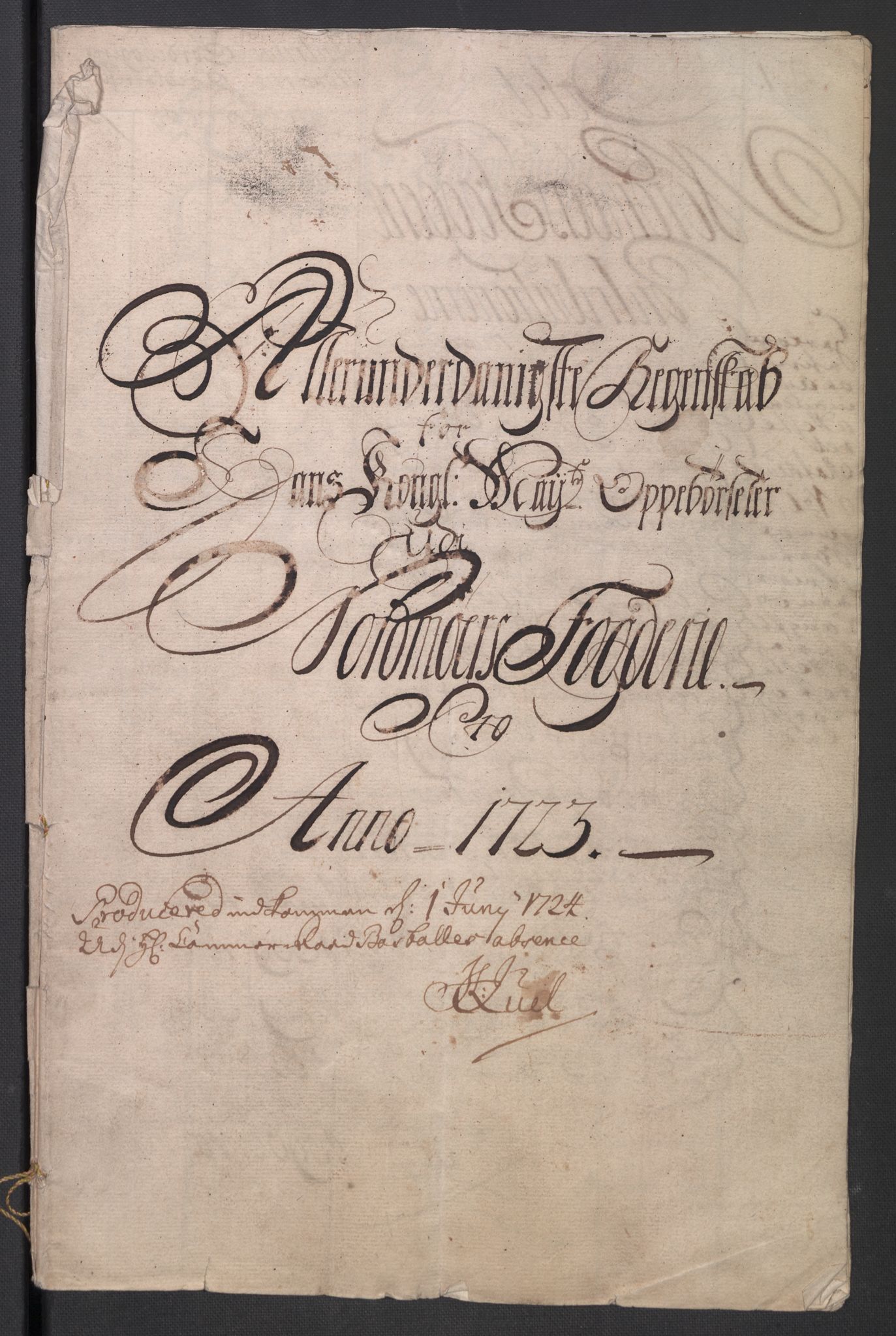 Rentekammeret inntil 1814, Reviderte regnskaper, Fogderegnskap, AV/RA-EA-4092/R56/L3756: Fogderegnskap Nordmøre, 1723, s. 2