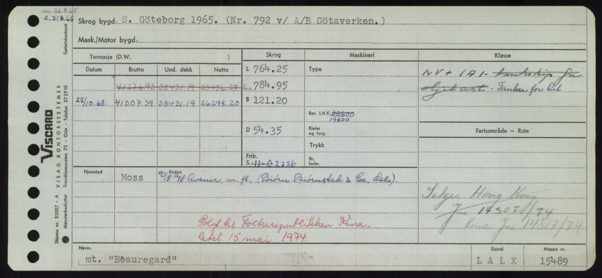 Sjøfartsdirektoratet med forløpere, Skipsmålingen, AV/RA-S-1627/H/Hd/L0003: Fartøy, B-Bev, s. 449