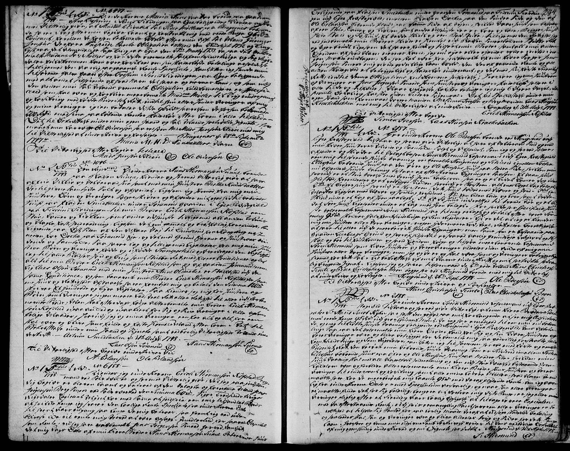 Eiker, Modum og Sigdal sorenskriveri, SAKO/A-123/G/Ga/Gaa/L0002b: Pantebok nr. I 2b, 1746-1749, s. 234